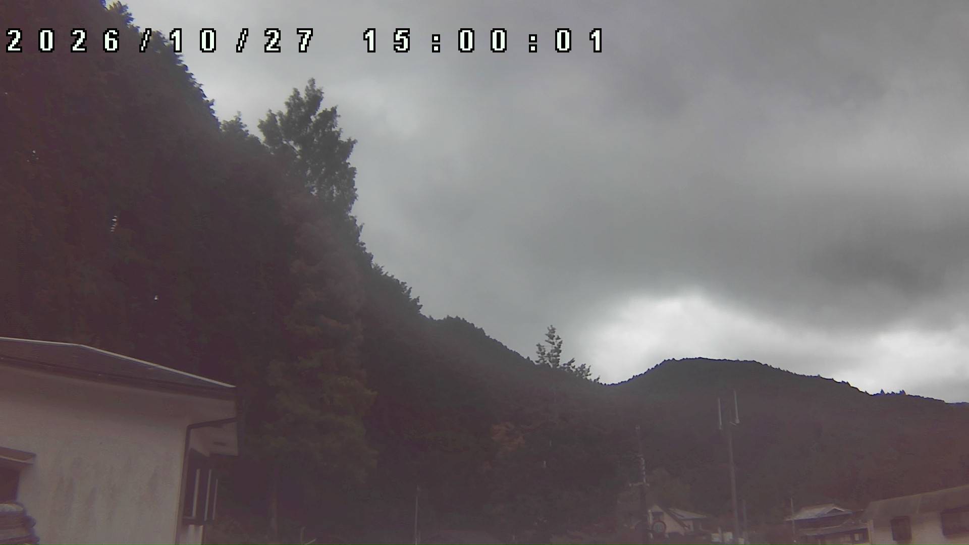 2026年10月27日 15:00ごろの金剛山登山口周辺の空