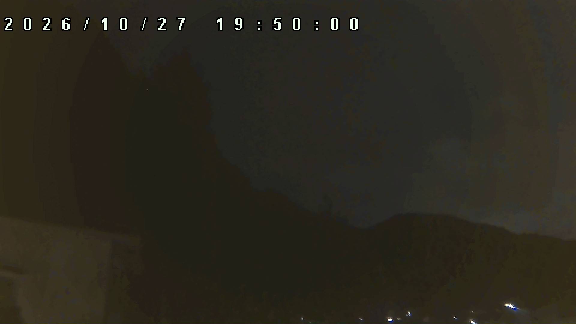 2026年10月27日 19:50ごろの金剛山登山口周辺の空