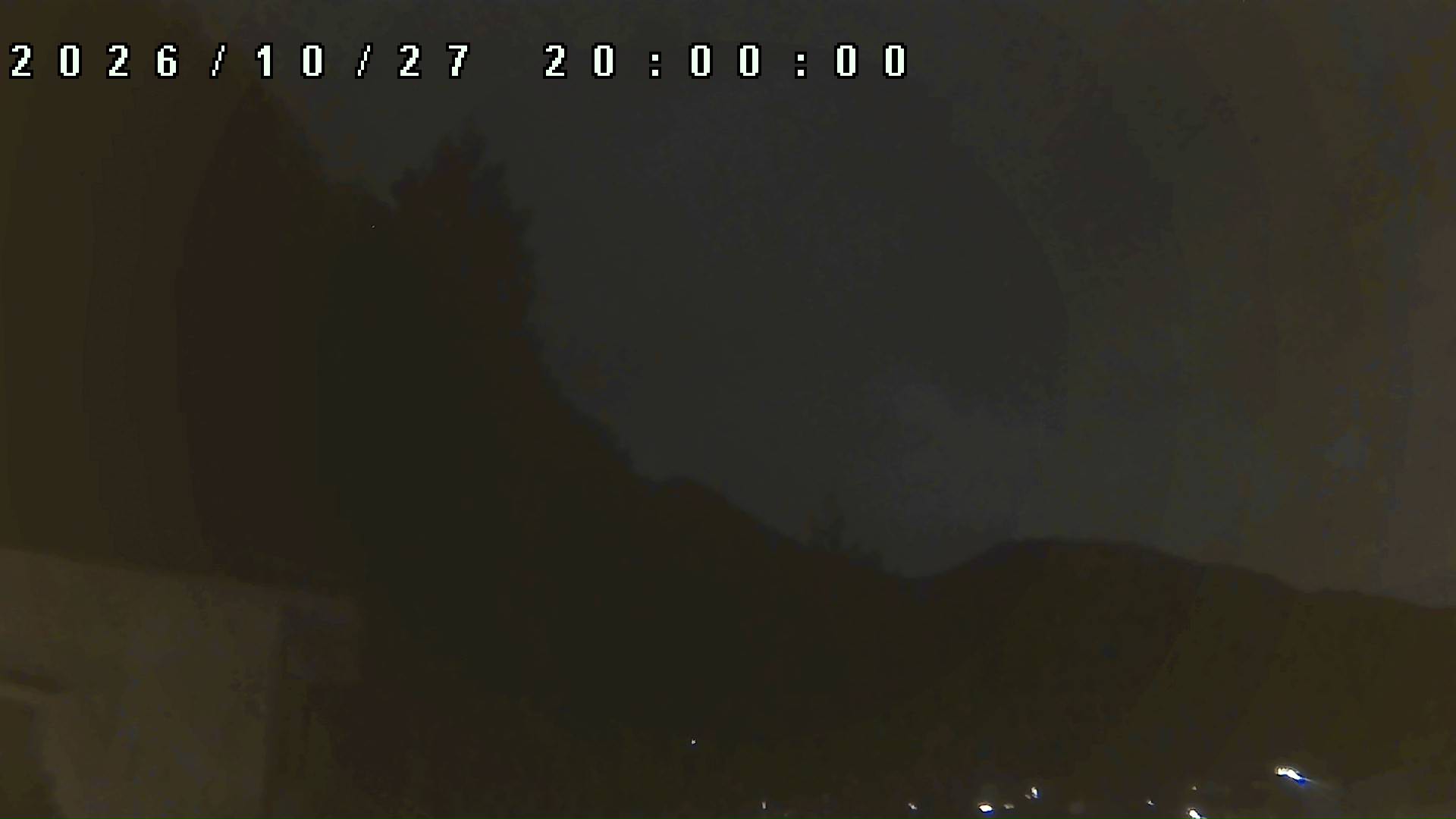 2026年10月27日 20:00ごろの金剛山登山口周辺の空