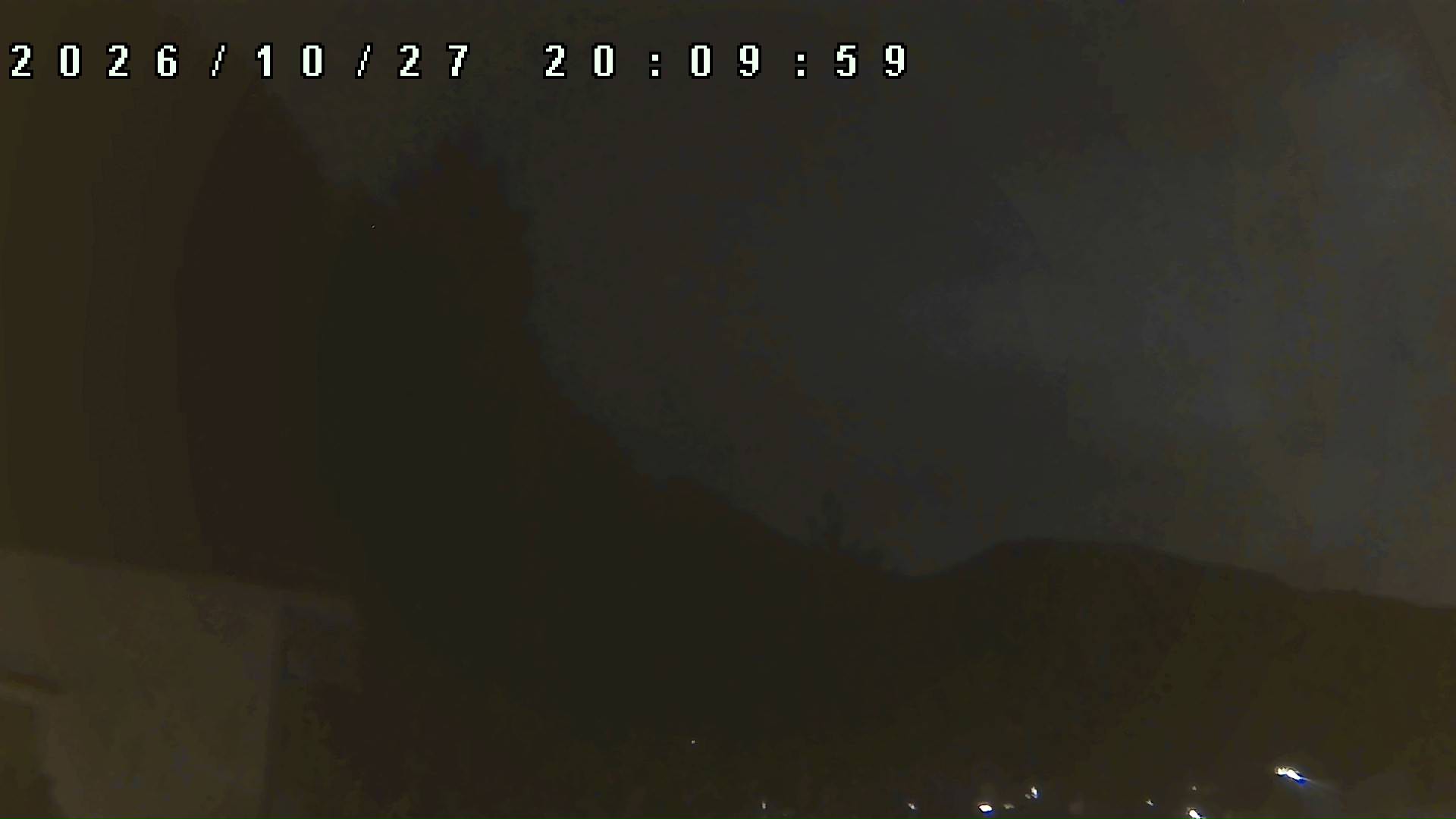 2026年10月27日 20:10ごろの金剛山登山口周辺の空