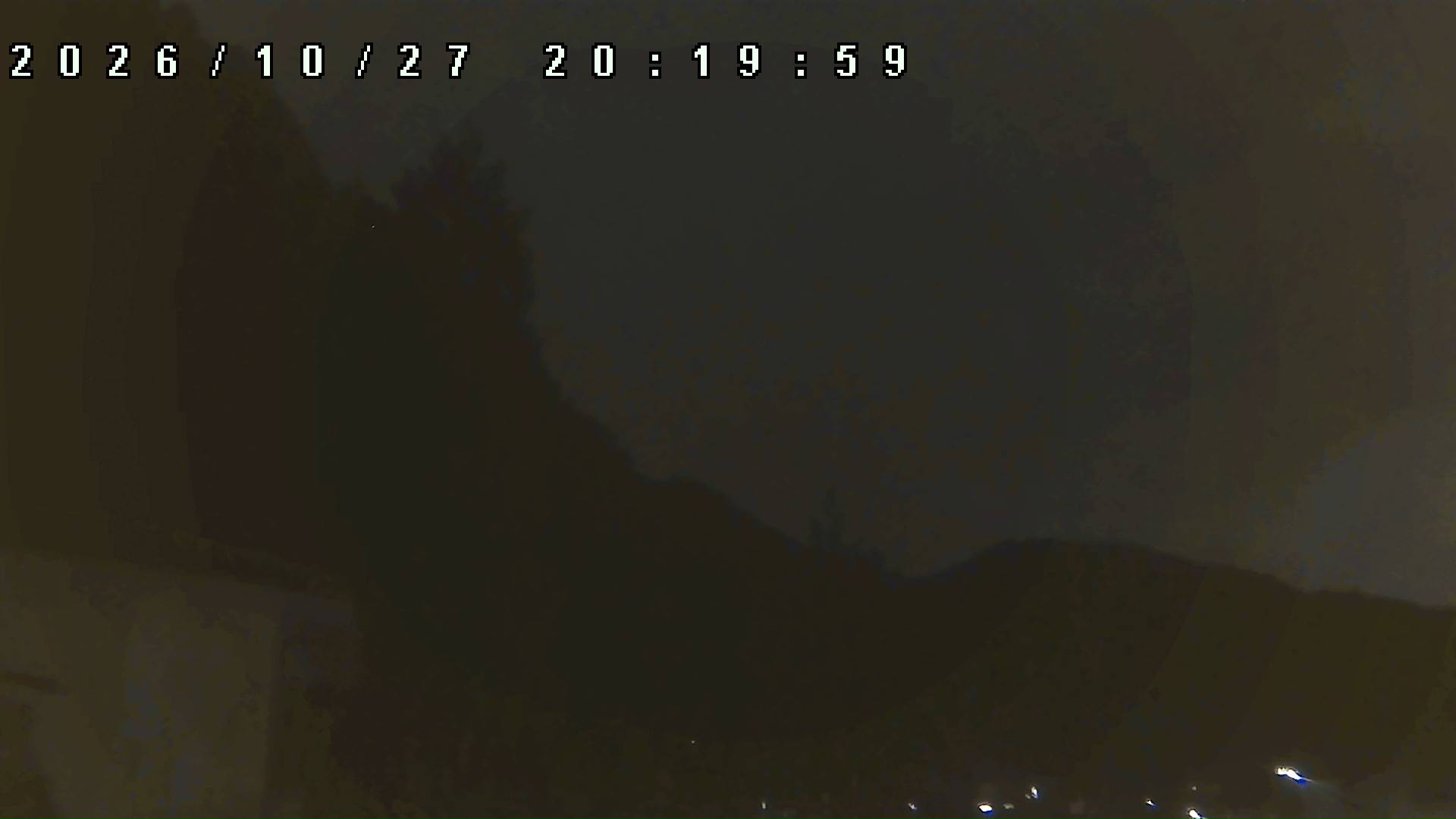 2026年10月27日 20:20ごろの金剛山登山口周辺の空