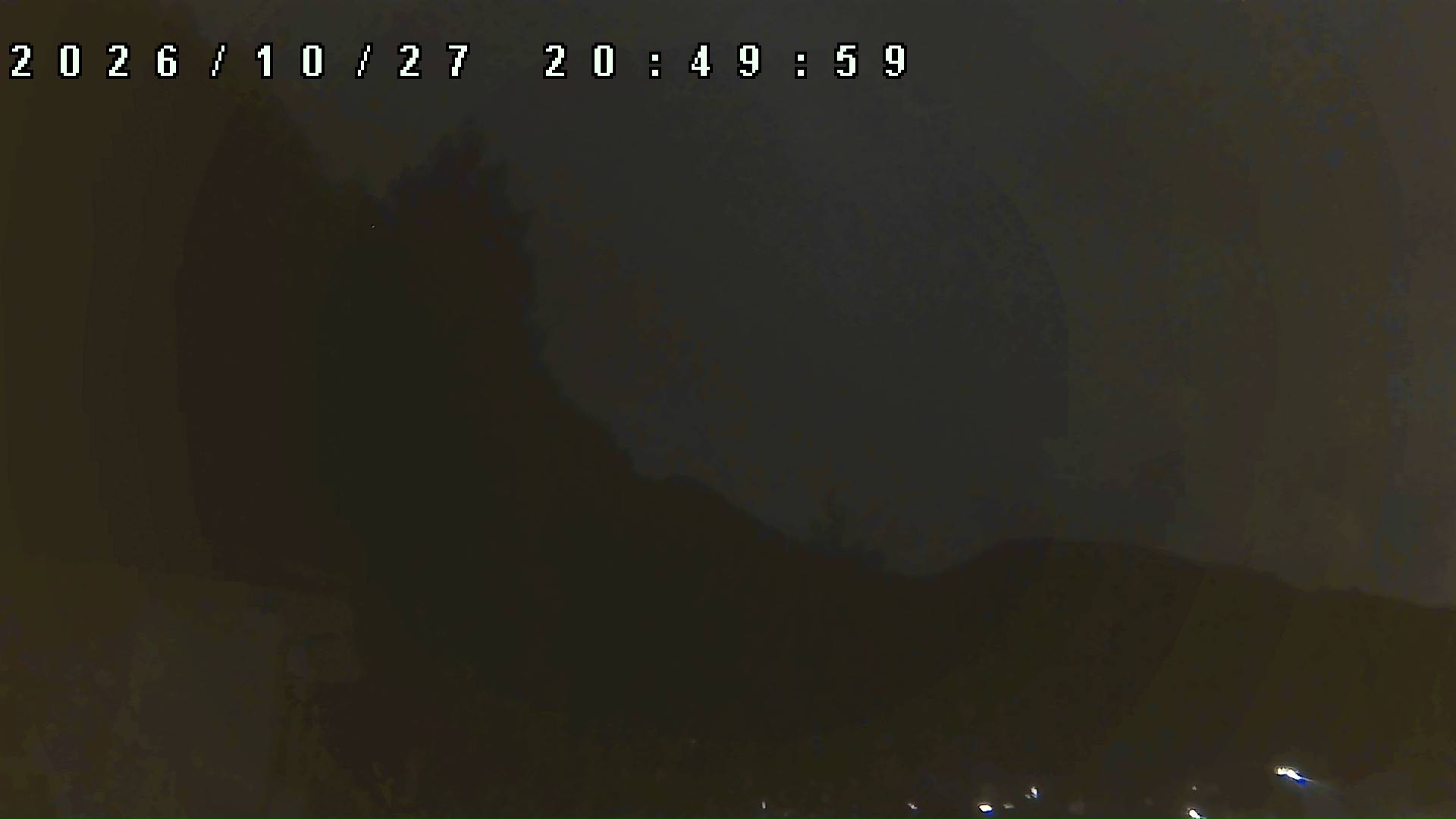 2026年10月27日 20:50ごろの金剛山登山口周辺の空