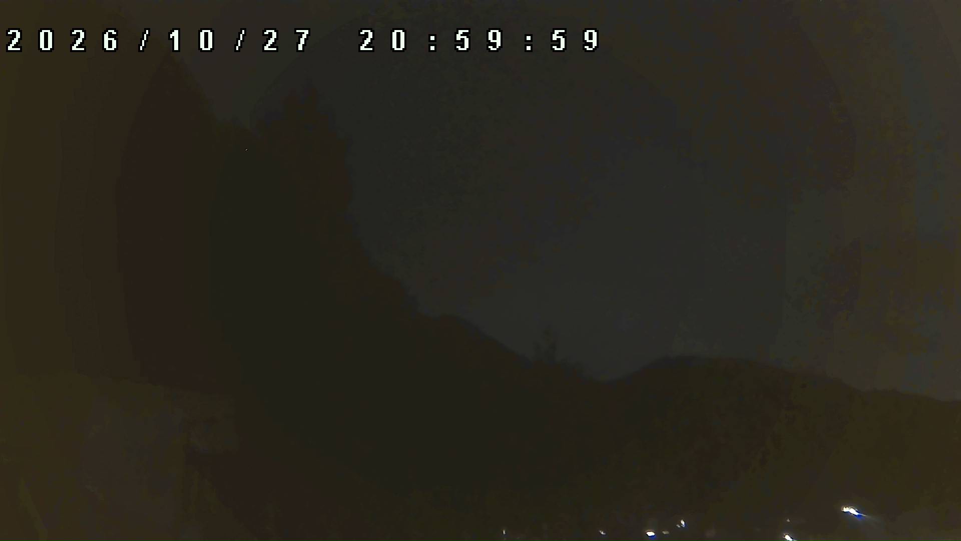 2026年10月27日 21:00ごろの金剛山登山口周辺の空