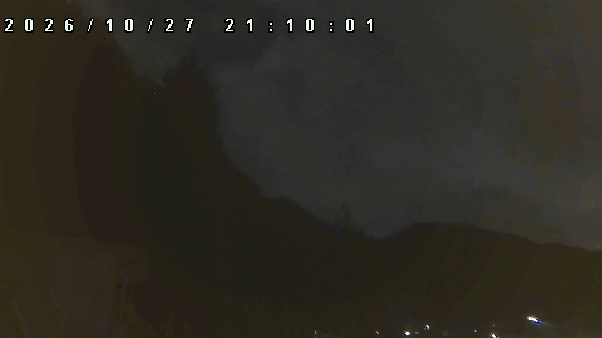 2026年10月27日 21:10ごろの金剛山登山口周辺の空