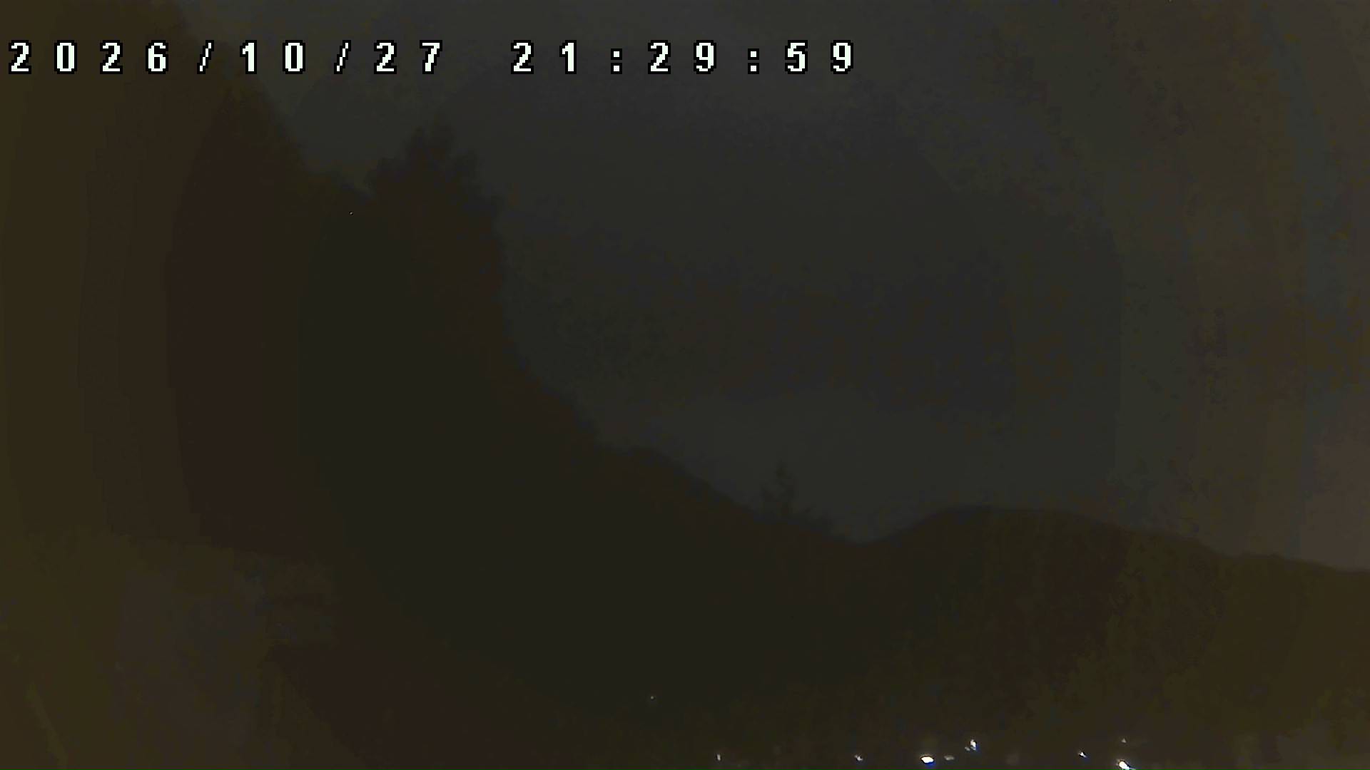 2026年10月27日 21:30ごろの金剛山登山口周辺の空