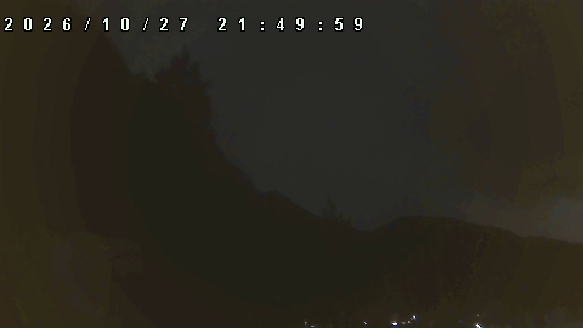 2026年10月27日 21:50ごろの金剛山登山口周辺の空