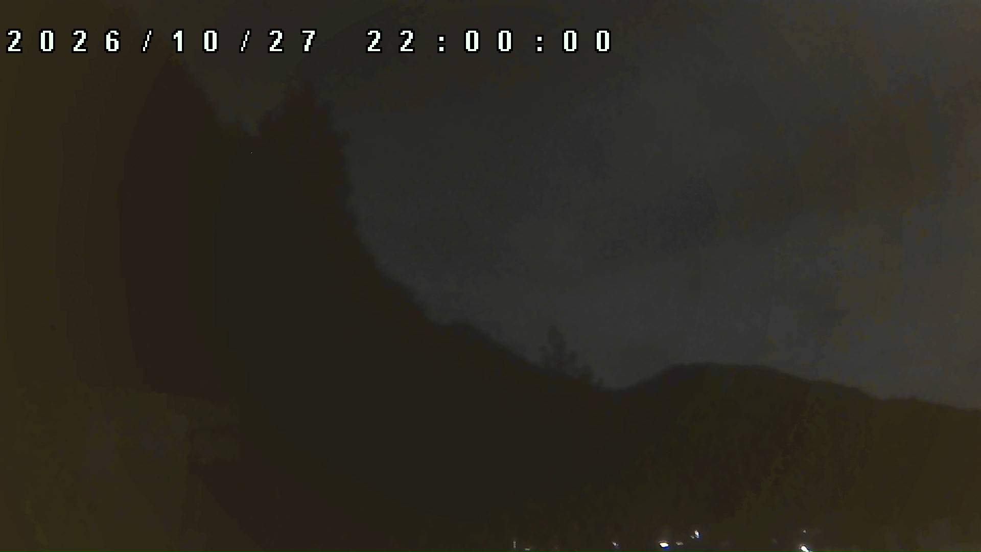 2026年10月27日 22:00ごろの金剛山登山口周辺の空