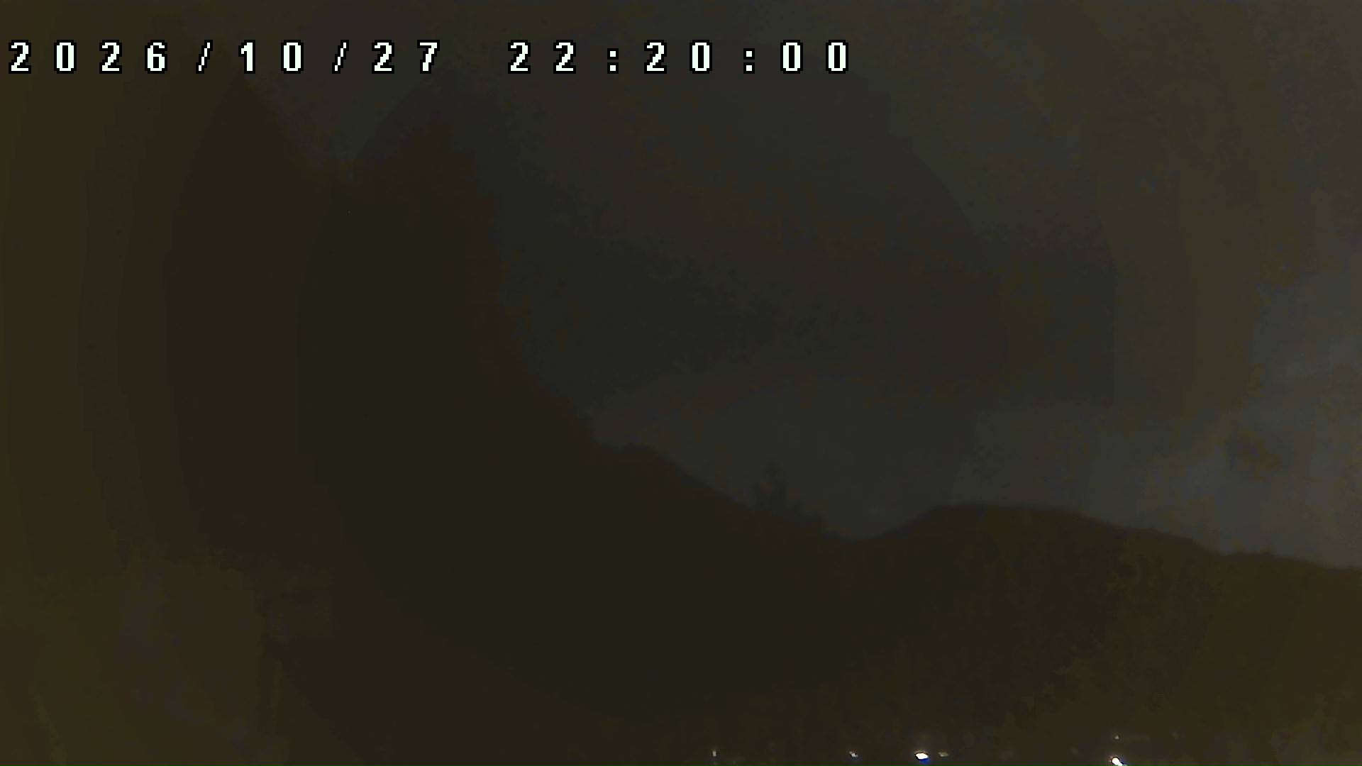 2026年10月27日 22:20ごろの金剛山登山口周辺の空