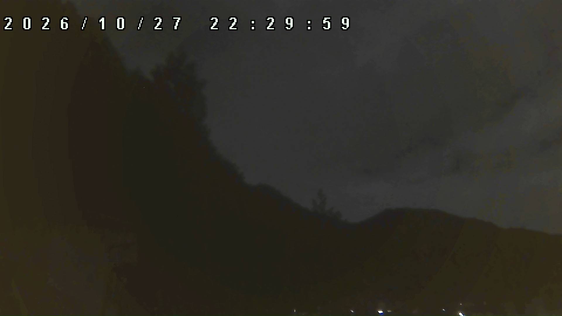 2026年10月27日 22:30ごろの金剛山登山口周辺の空