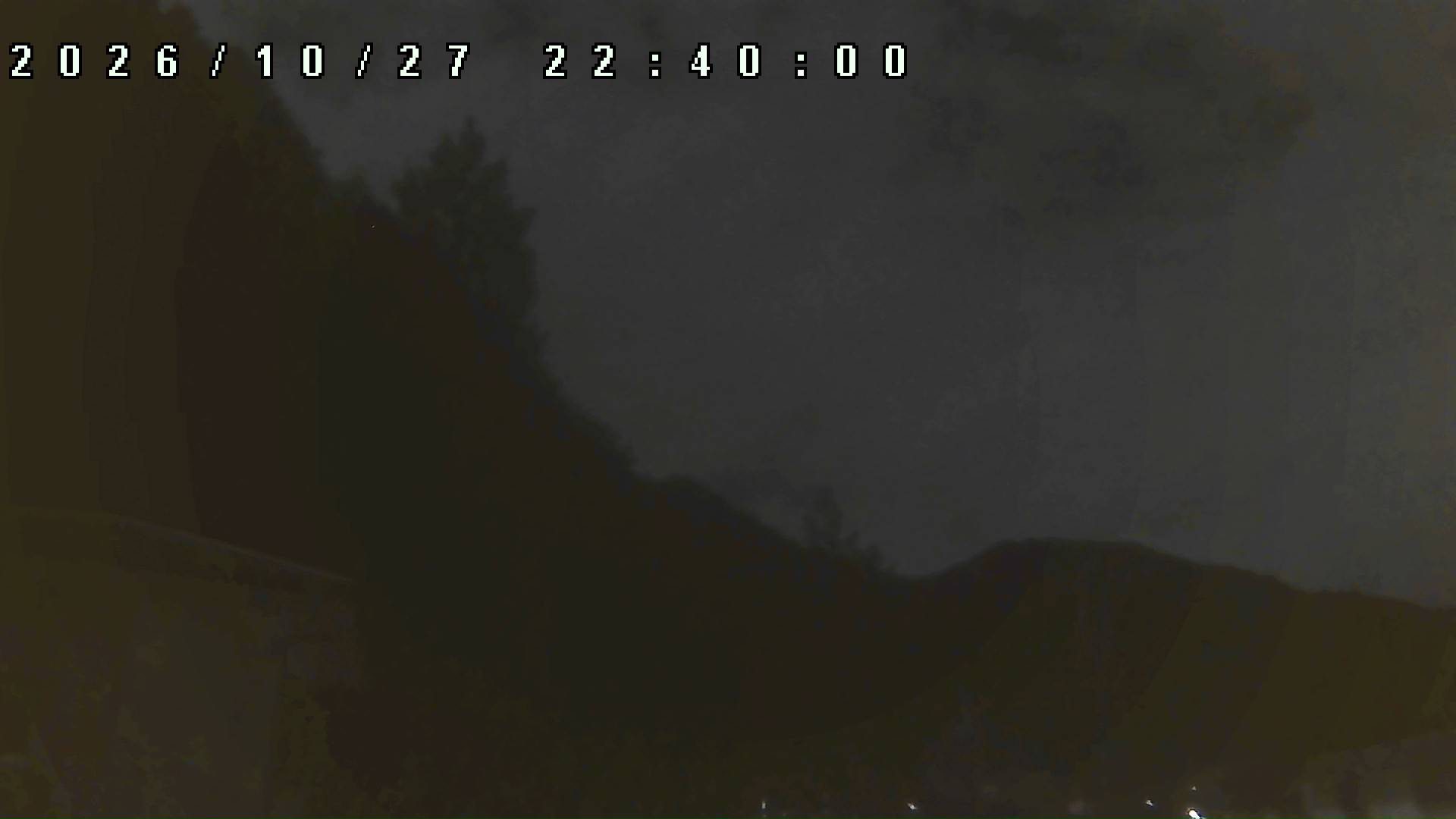 2026年10月27日 22:40ごろの金剛山登山口周辺の空