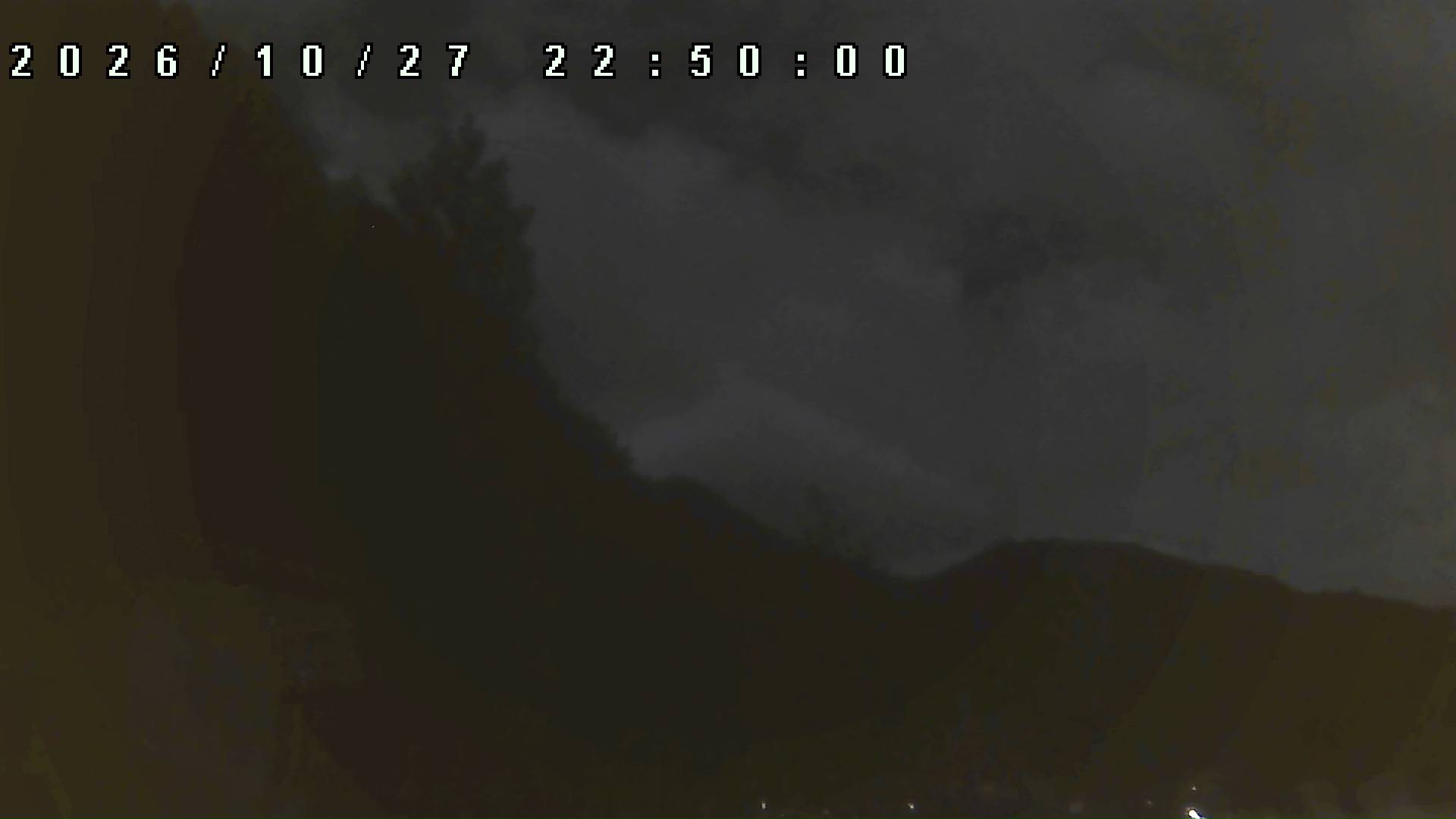 2026年10月27日 22:50ごろの金剛山登山口周辺の空