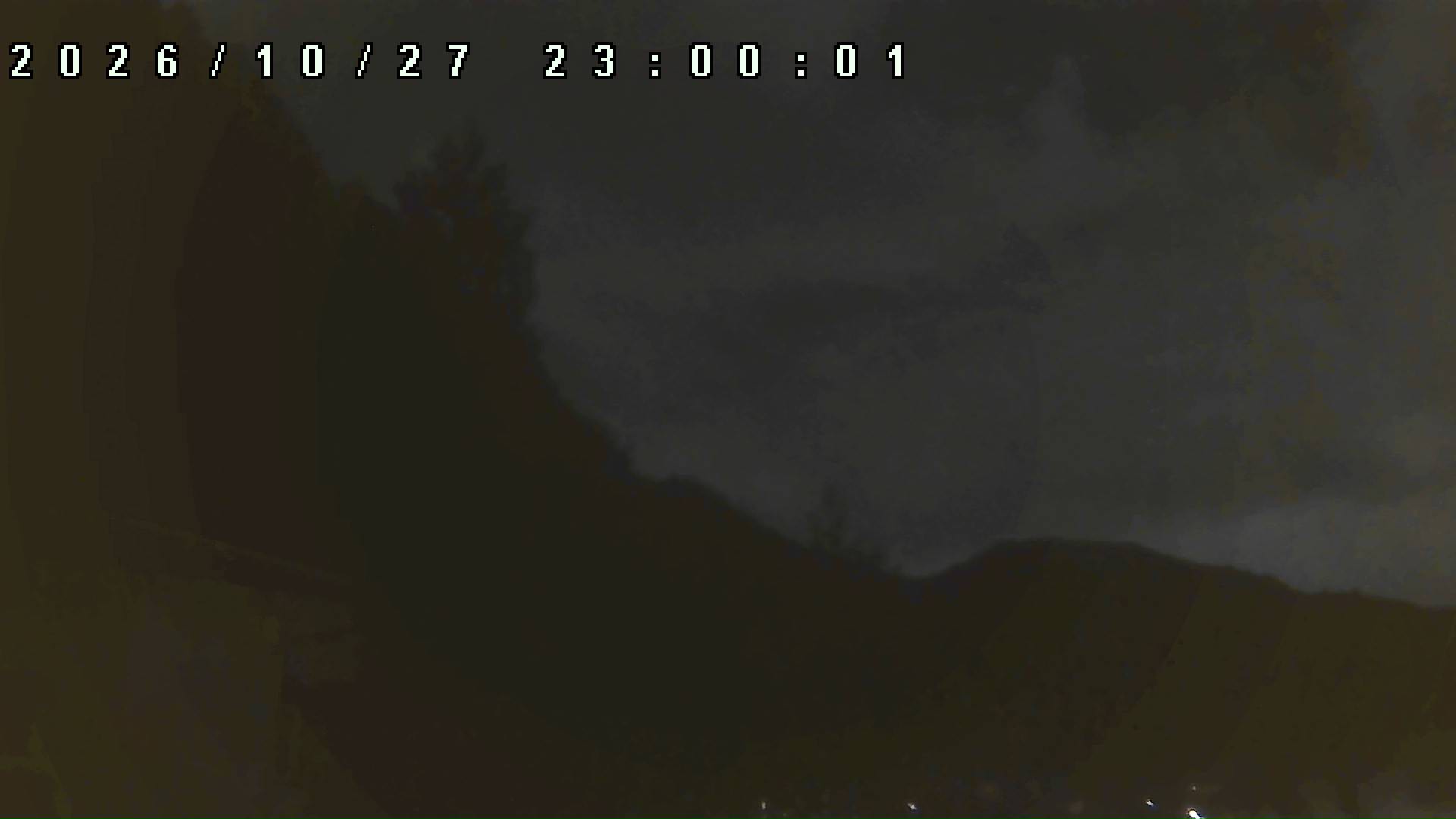 2026年10月27日 23:00ごろの金剛山登山口周辺の空