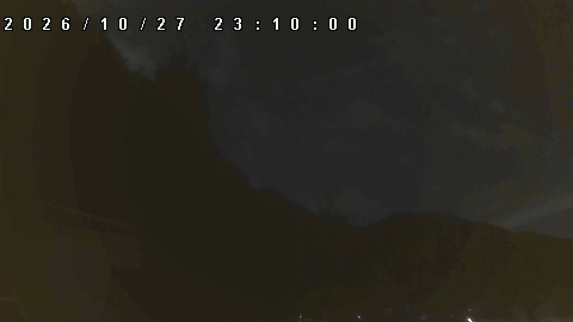 2026年10月27日 23:10ごろの金剛山登山口周辺の空
