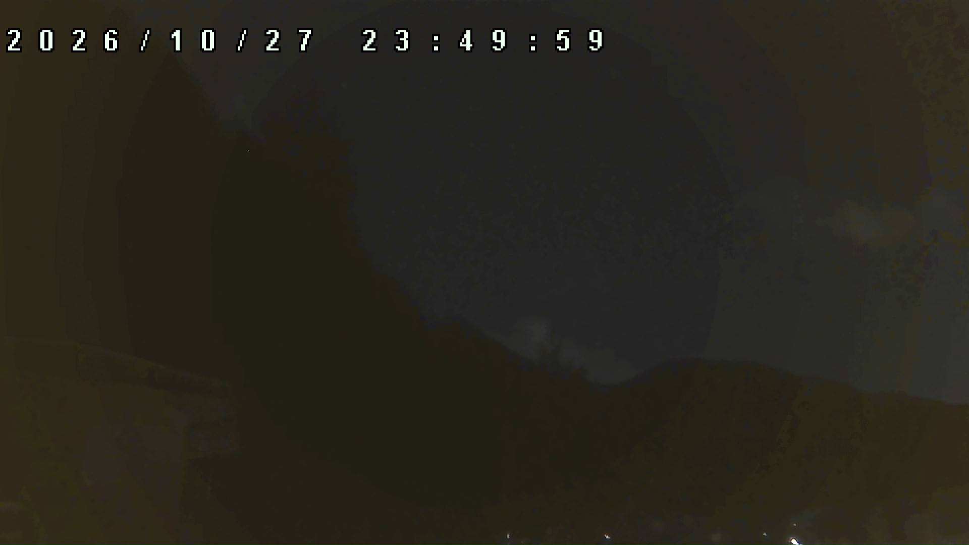 2026年10月27日 23:50ごろの金剛山登山口周辺の空