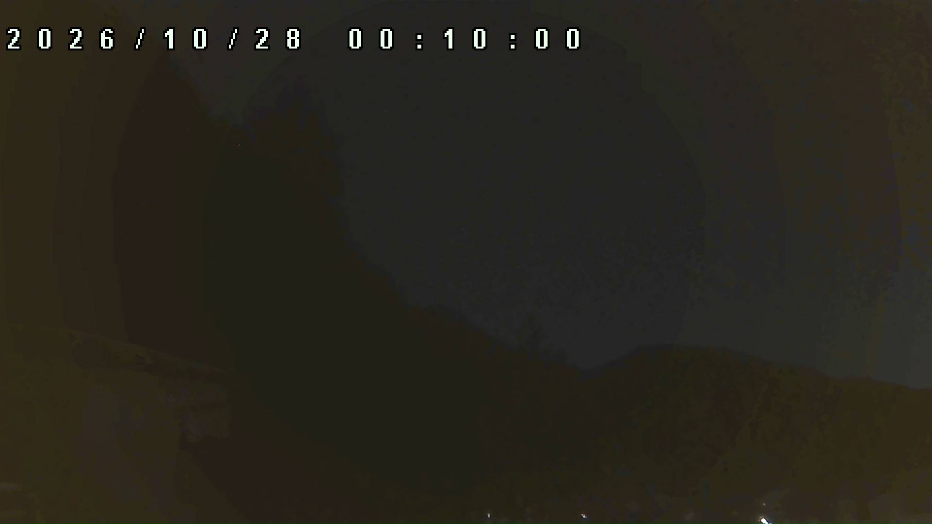 2026年10月28日 00:10ごろの金剛山登山口周辺の空