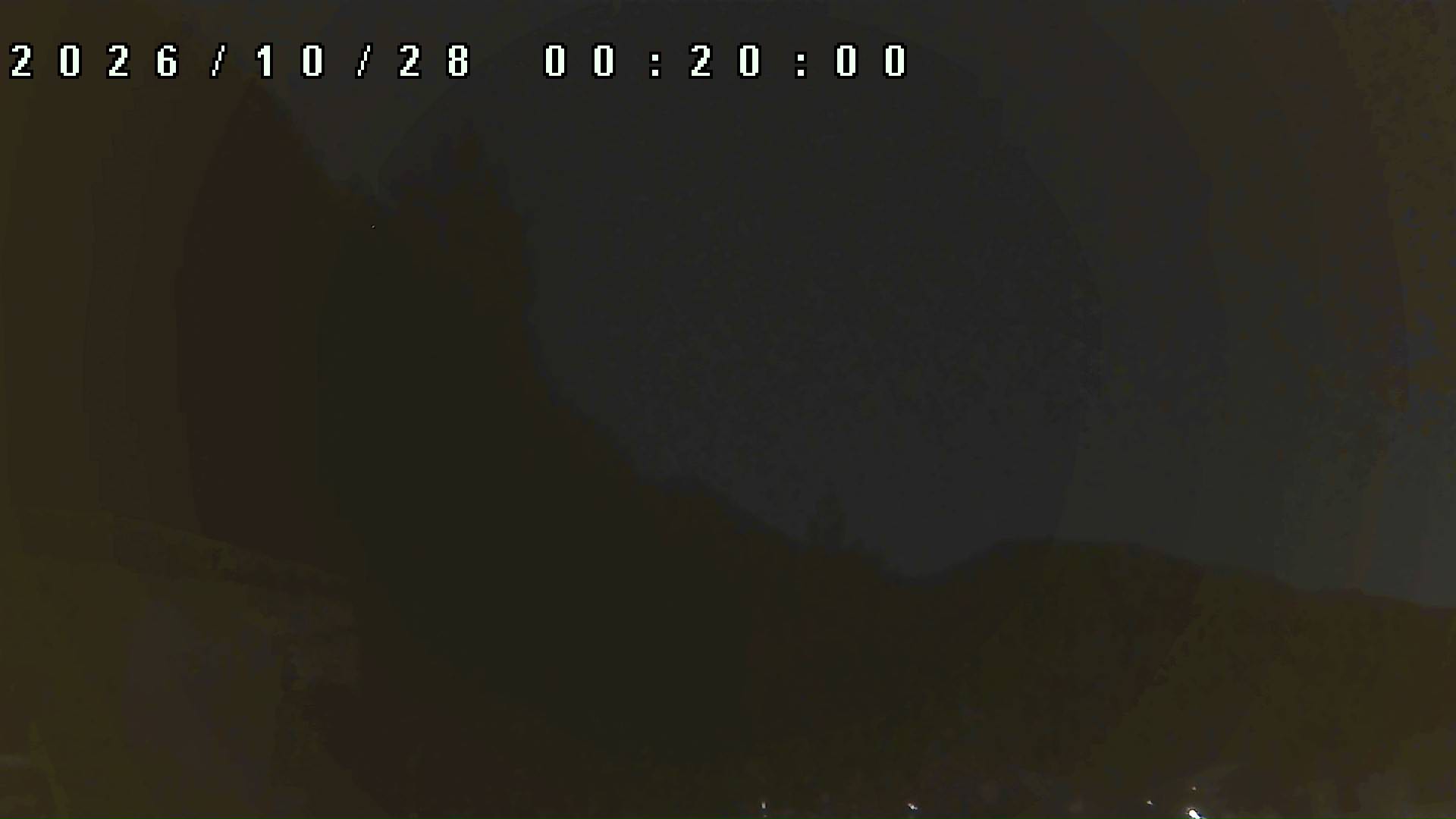 2026年10月28日 00:20ごろの金剛山登山口周辺の空