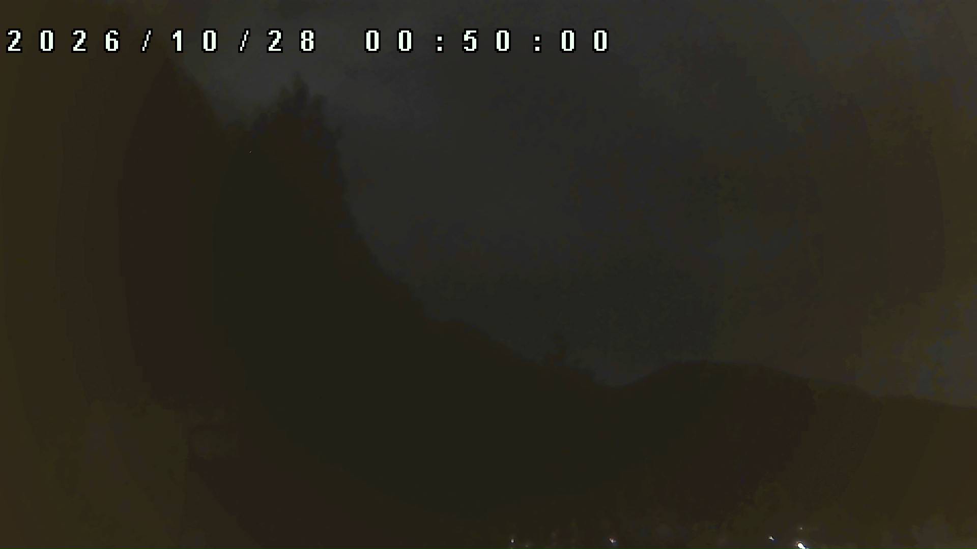 2026年10月28日 00:50ごろの金剛山登山口周辺の空