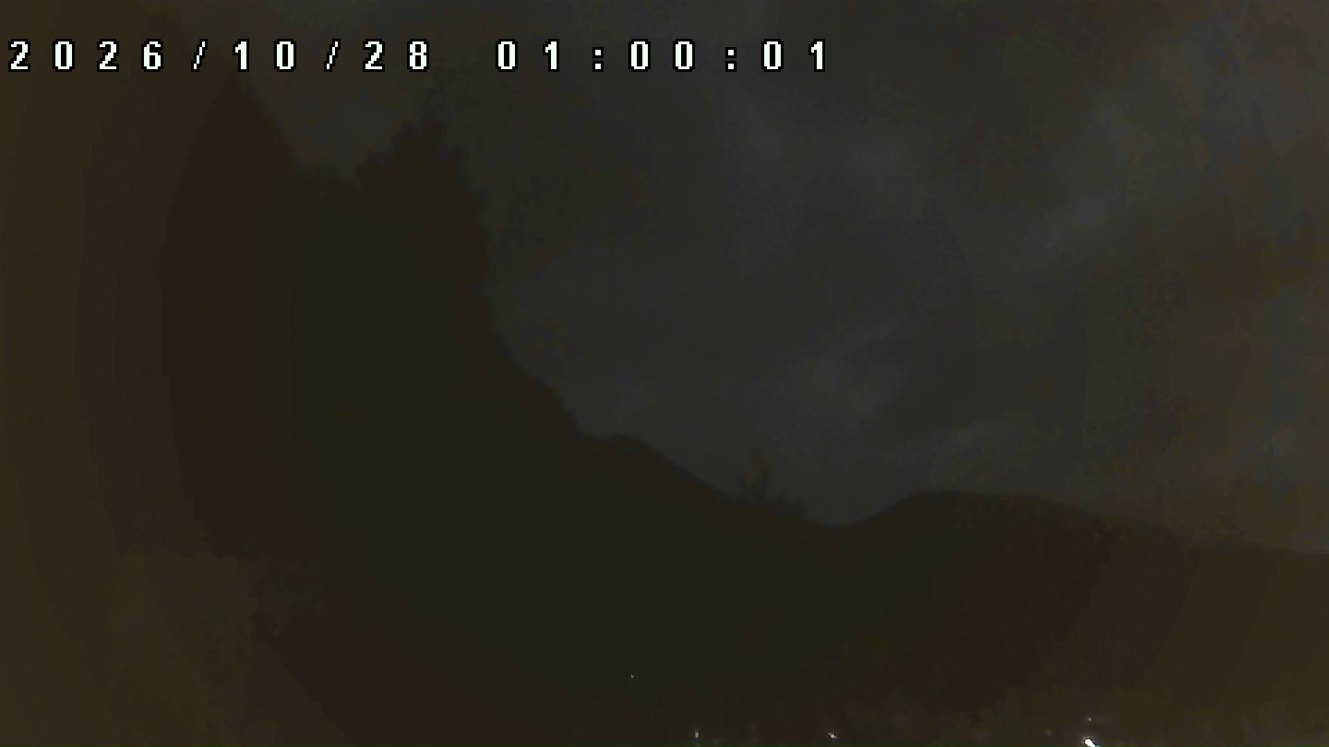 2026年10月28日 01:00ごろの金剛山登山口周辺の空