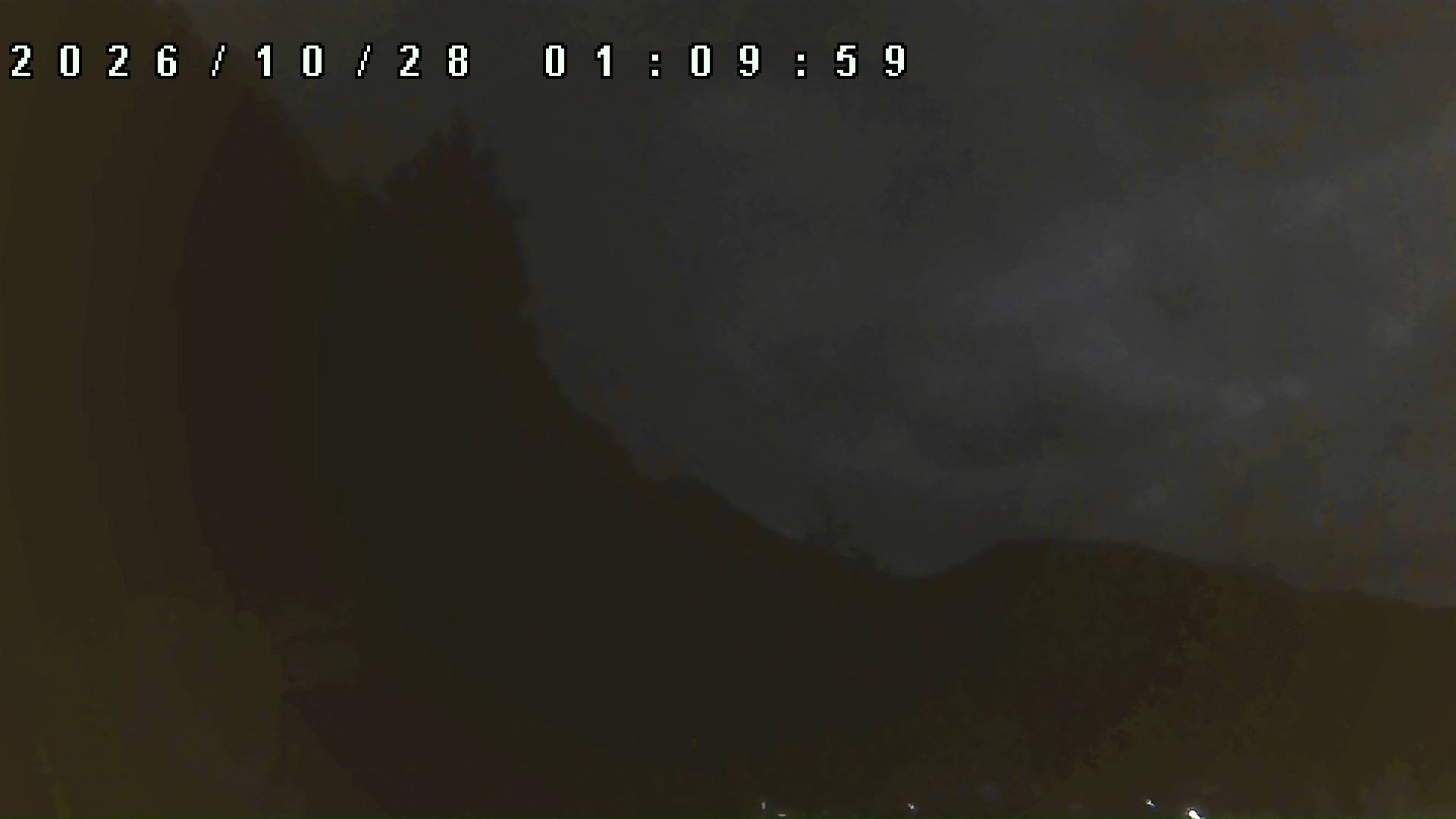 2026年10月28日 01:10ごろの金剛山登山口周辺の空