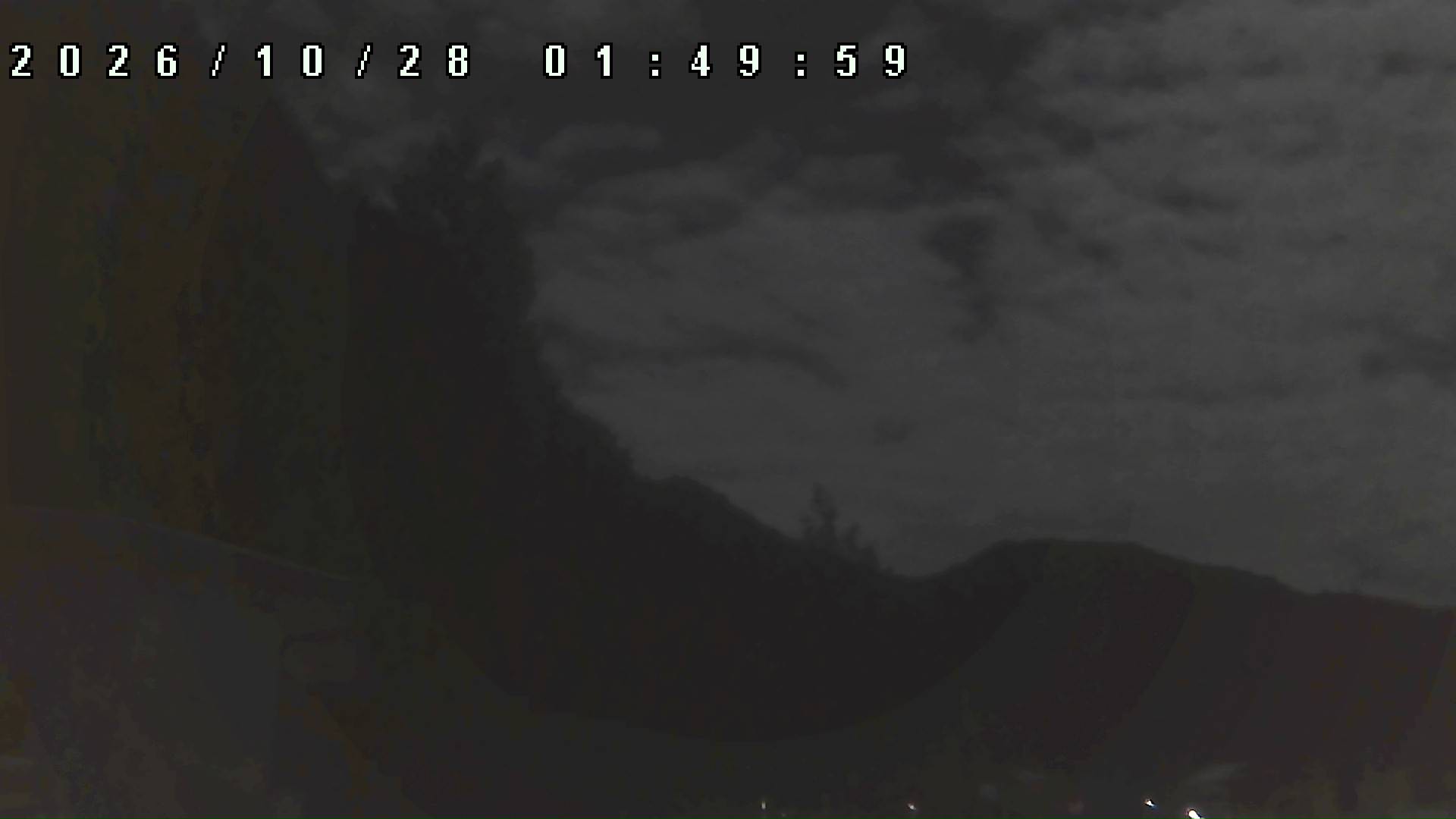 2026年10月28日 01:50ごろの金剛山登山口周辺の空