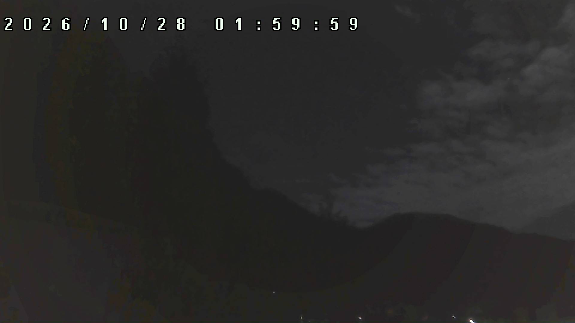 2026年10月28日 02:00ごろの金剛山登山口周辺の空