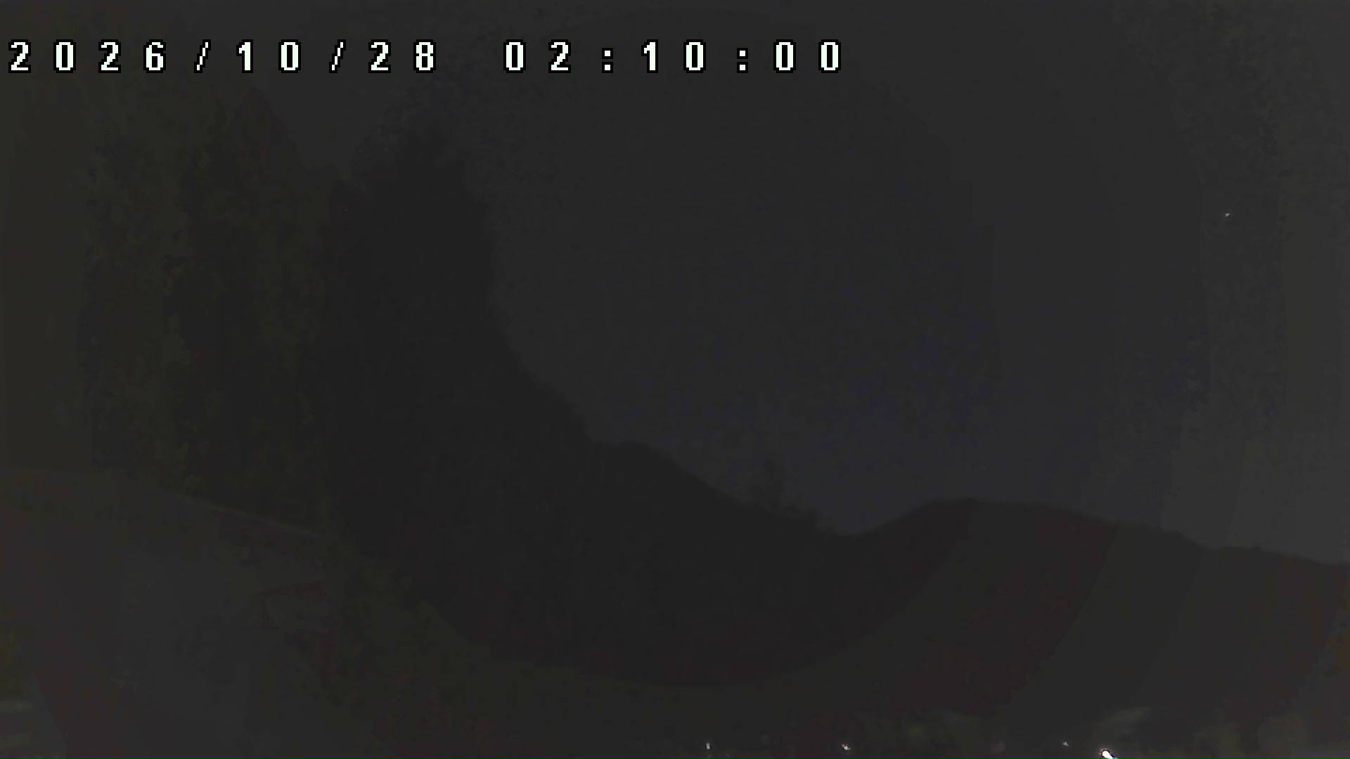 2026年10月28日 02:10ごろの金剛山登山口周辺の空