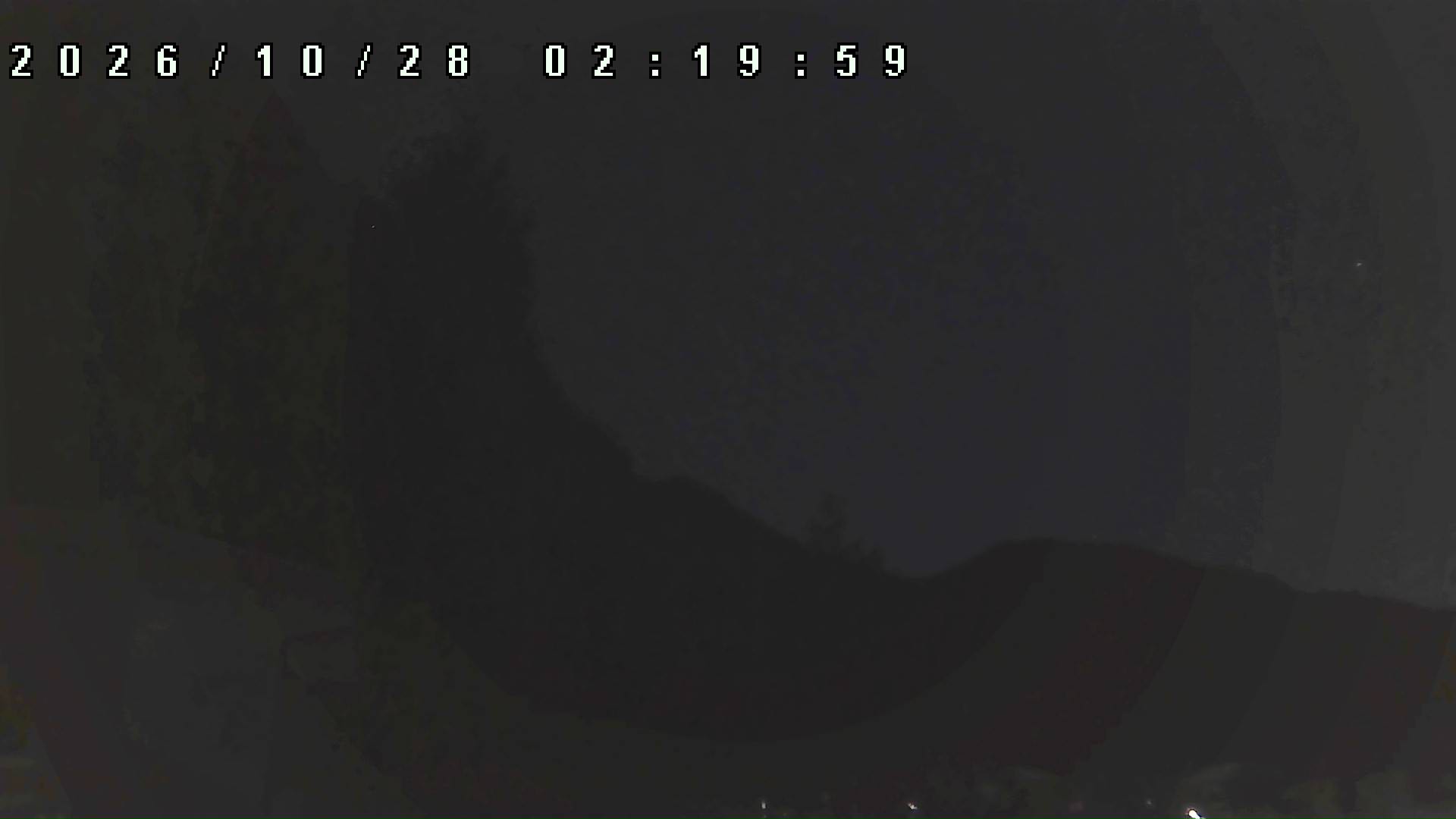 2026年10月28日 02:20ごろの金剛山登山口周辺の空