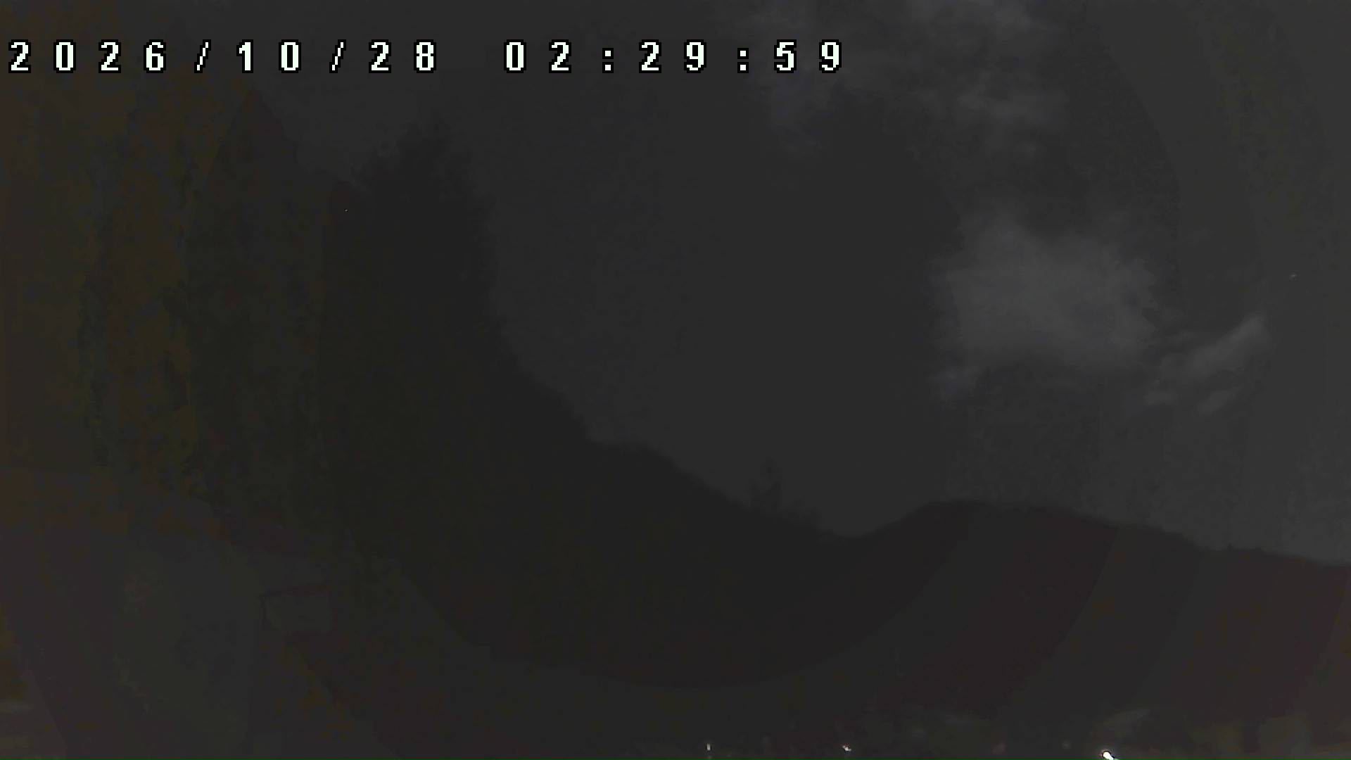 2026年10月28日 02:30ごろの金剛山登山口周辺の空