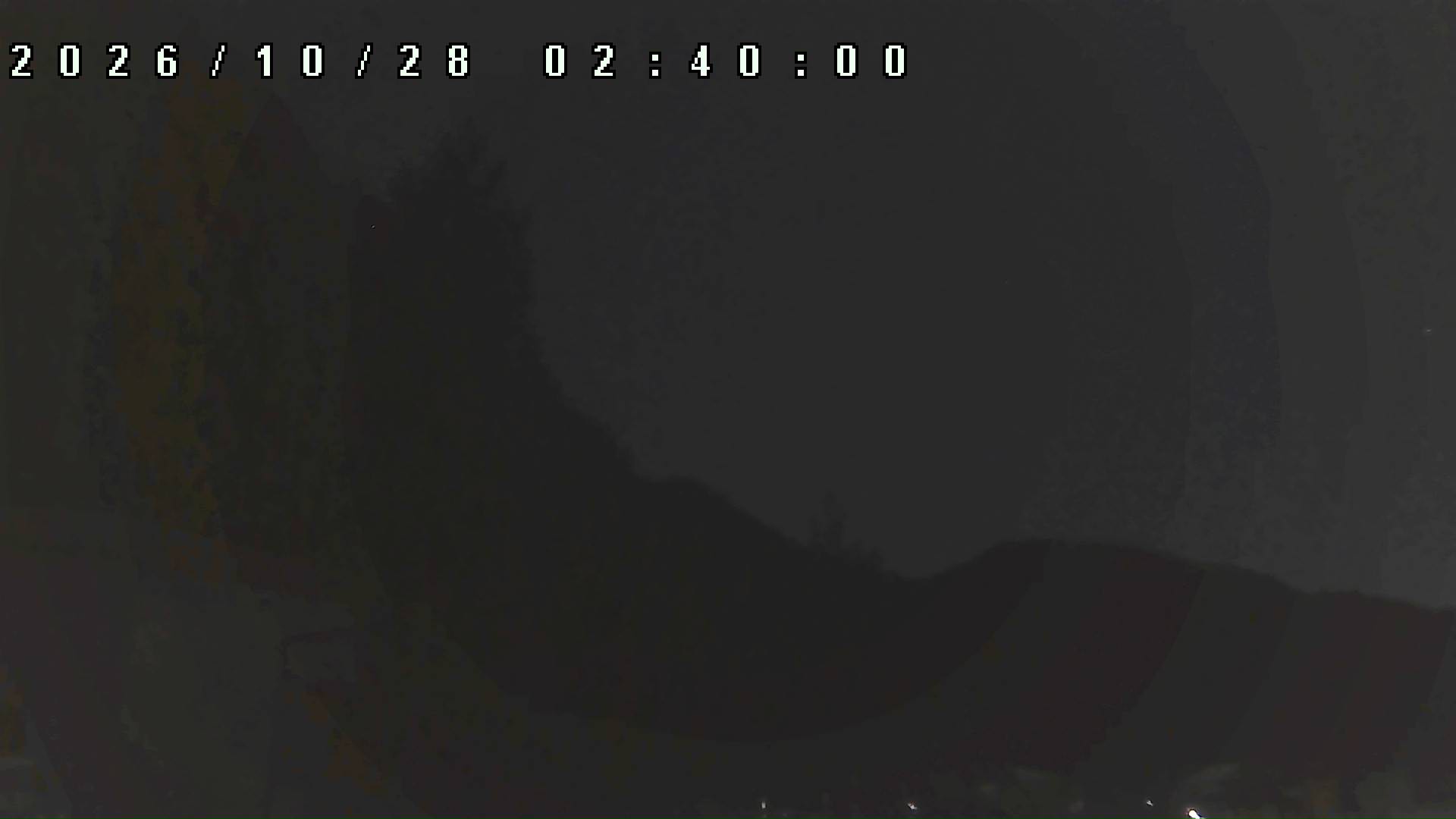2026年10月28日 02:40ごろの金剛山登山口周辺の空
