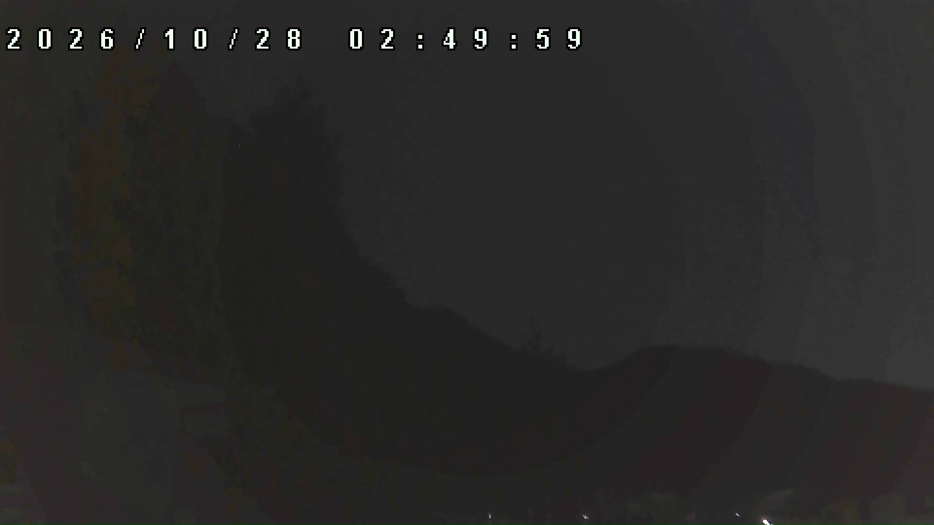 2026年10月28日 02:50ごろの金剛山登山口周辺の空
