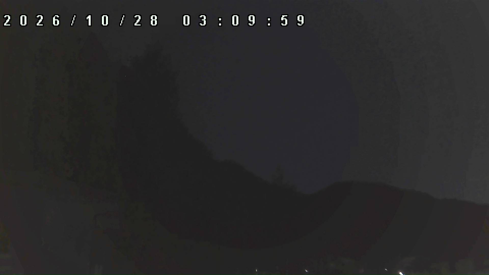 2026年10月28日 03:10ごろの金剛山登山口周辺の空