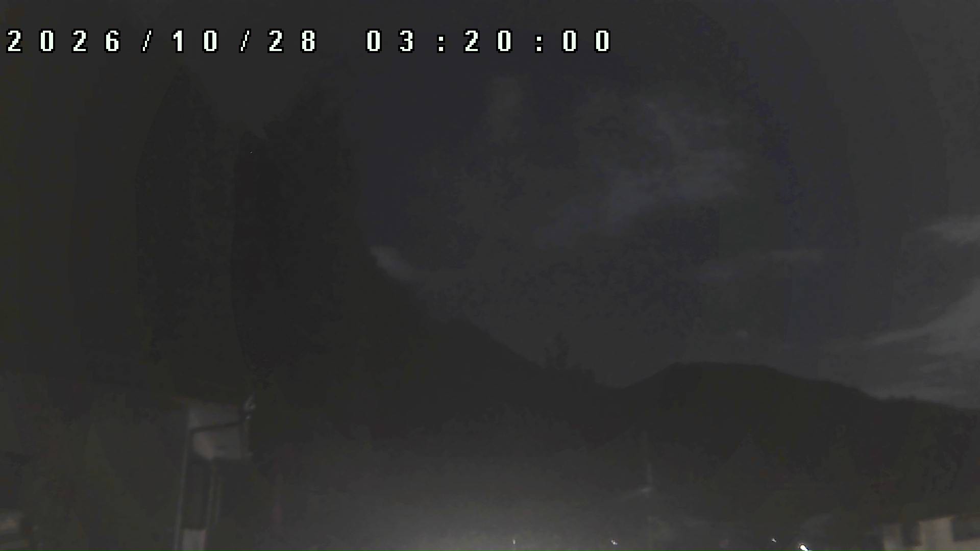2026年10月28日 03:20ごろの金剛山登山口周辺の空