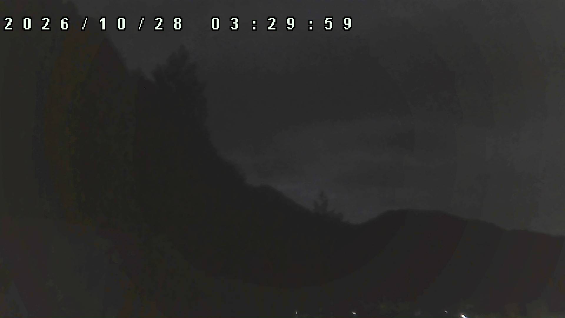 2026年10月28日 03:30ごろの金剛山登山口周辺の空