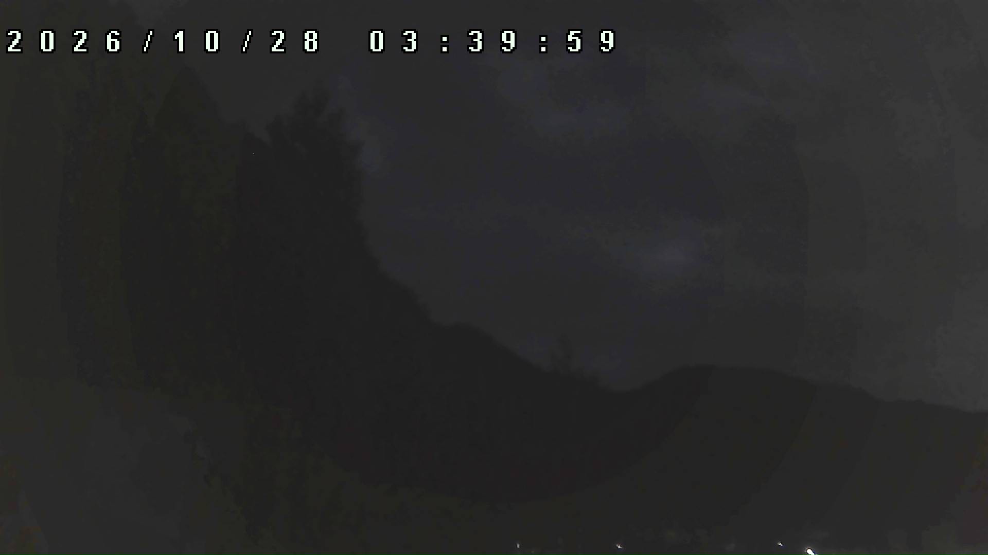 2026年10月28日 03:40ごろの金剛山登山口周辺の空