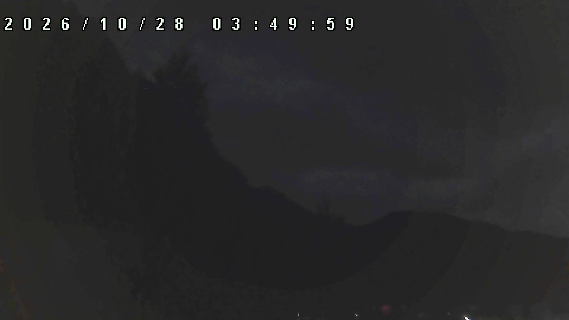 2026年10月28日 03:50ごろの金剛山登山口周辺の空