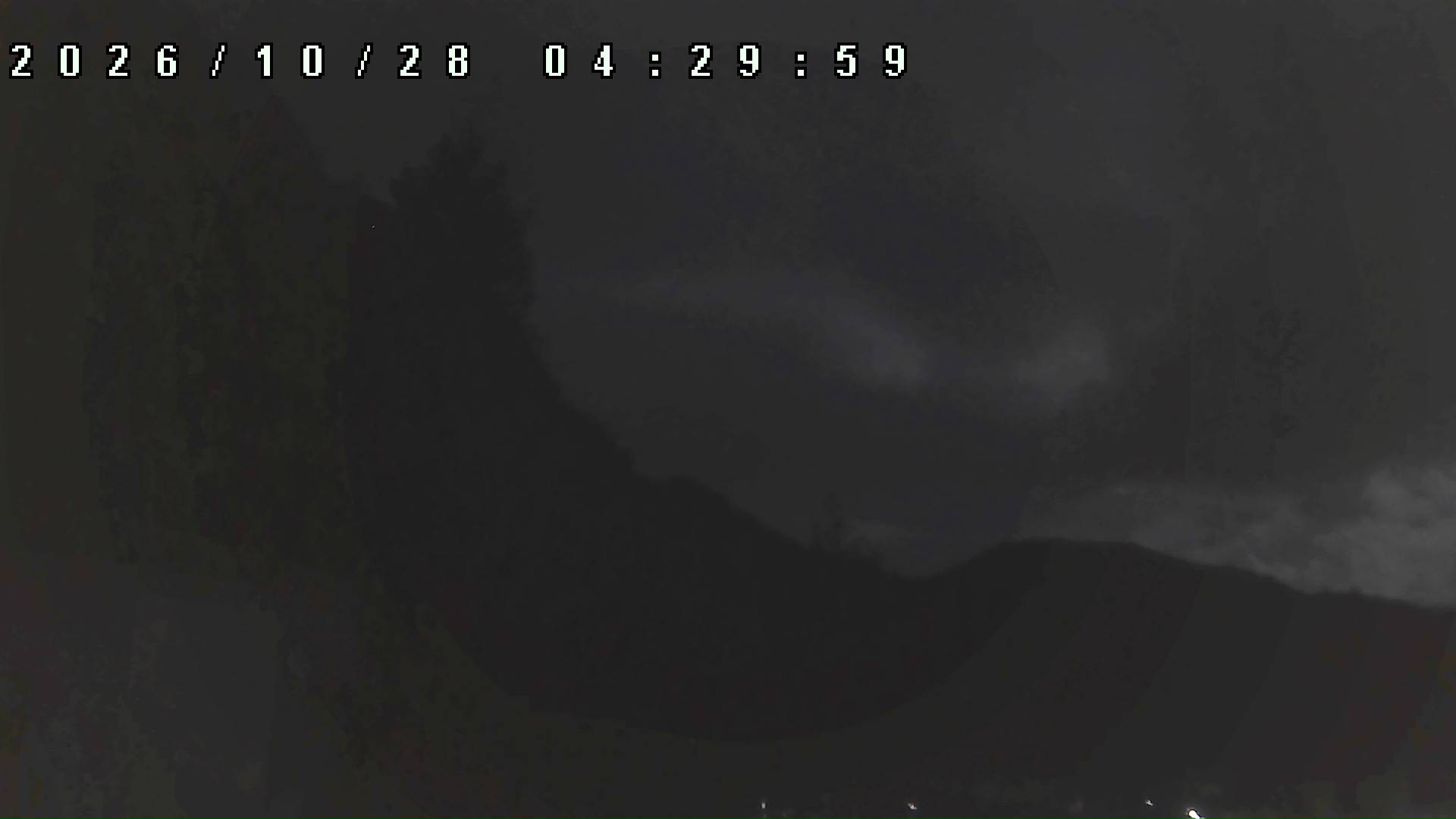 2026年10月28日 04:30ごろの金剛山登山口周辺の空