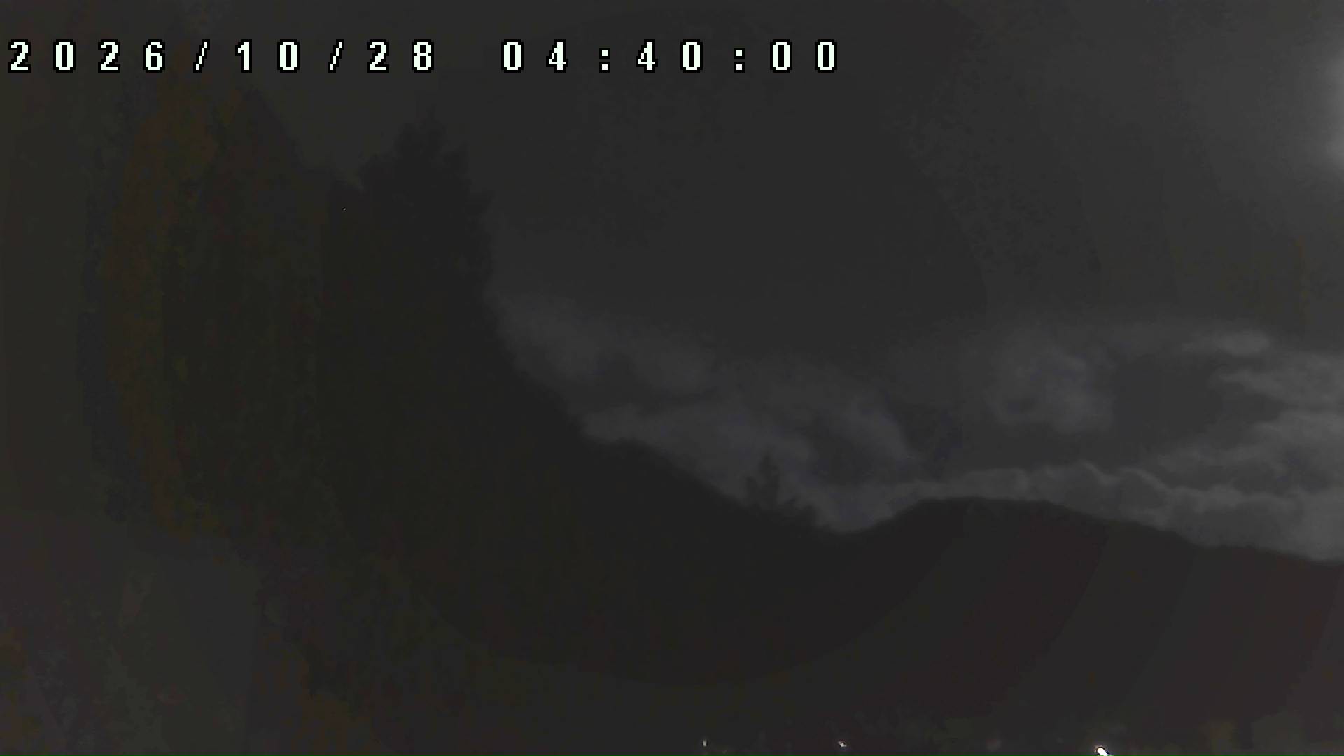 2026年10月28日 04:40ごろの金剛山登山口周辺の空