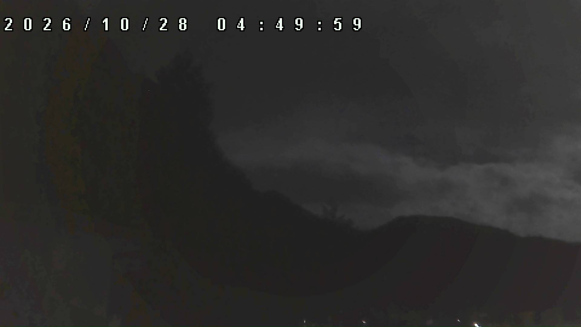 2026年10月28日 04:50ごろの金剛山登山口周辺の空