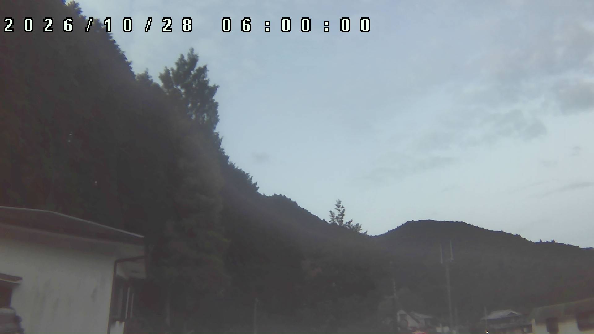 2026年10月28日 06:00ごろの金剛山登山口周辺の空