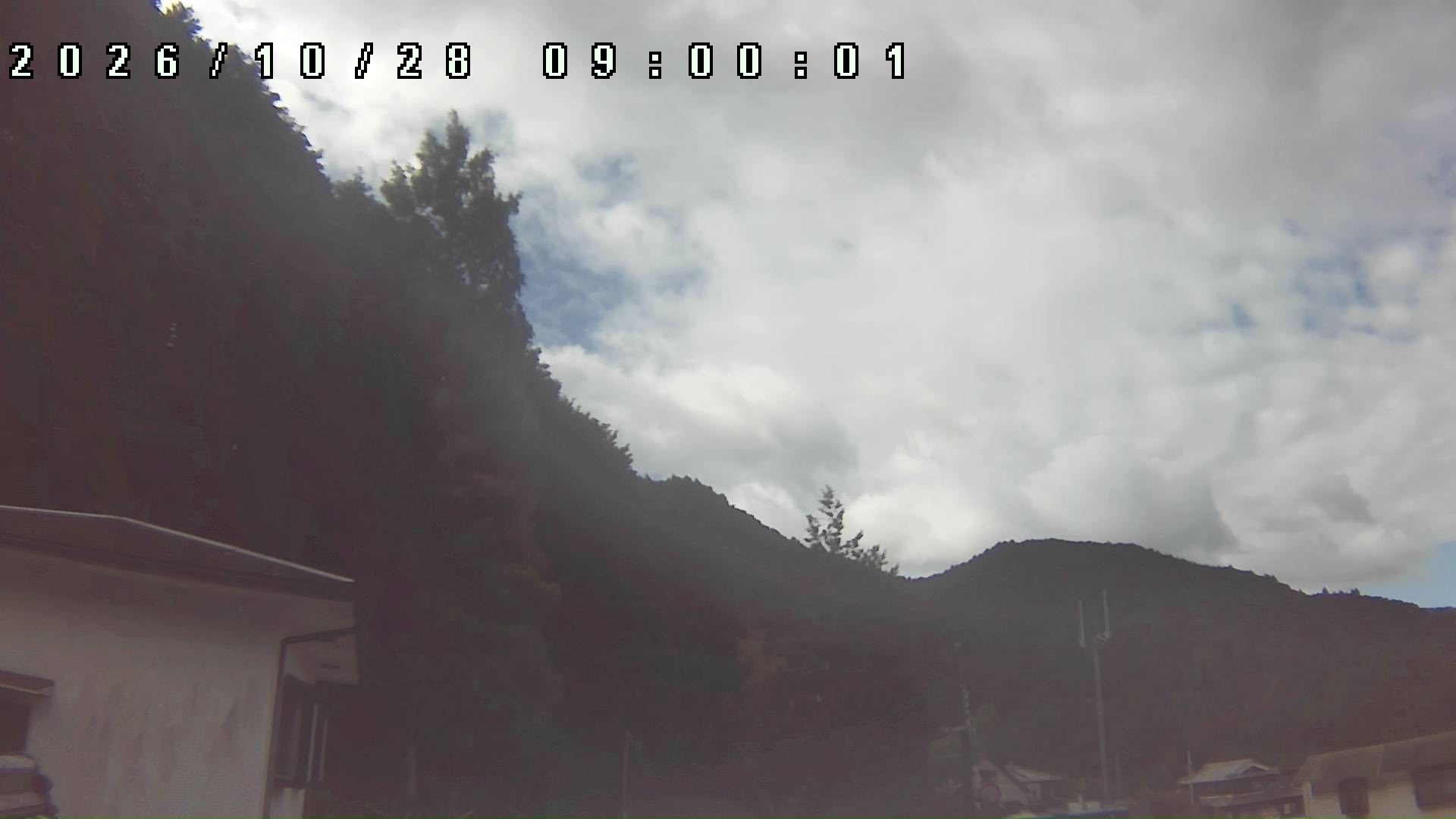 2026年10月28日 09:00ごろの金剛山登山口周辺の空