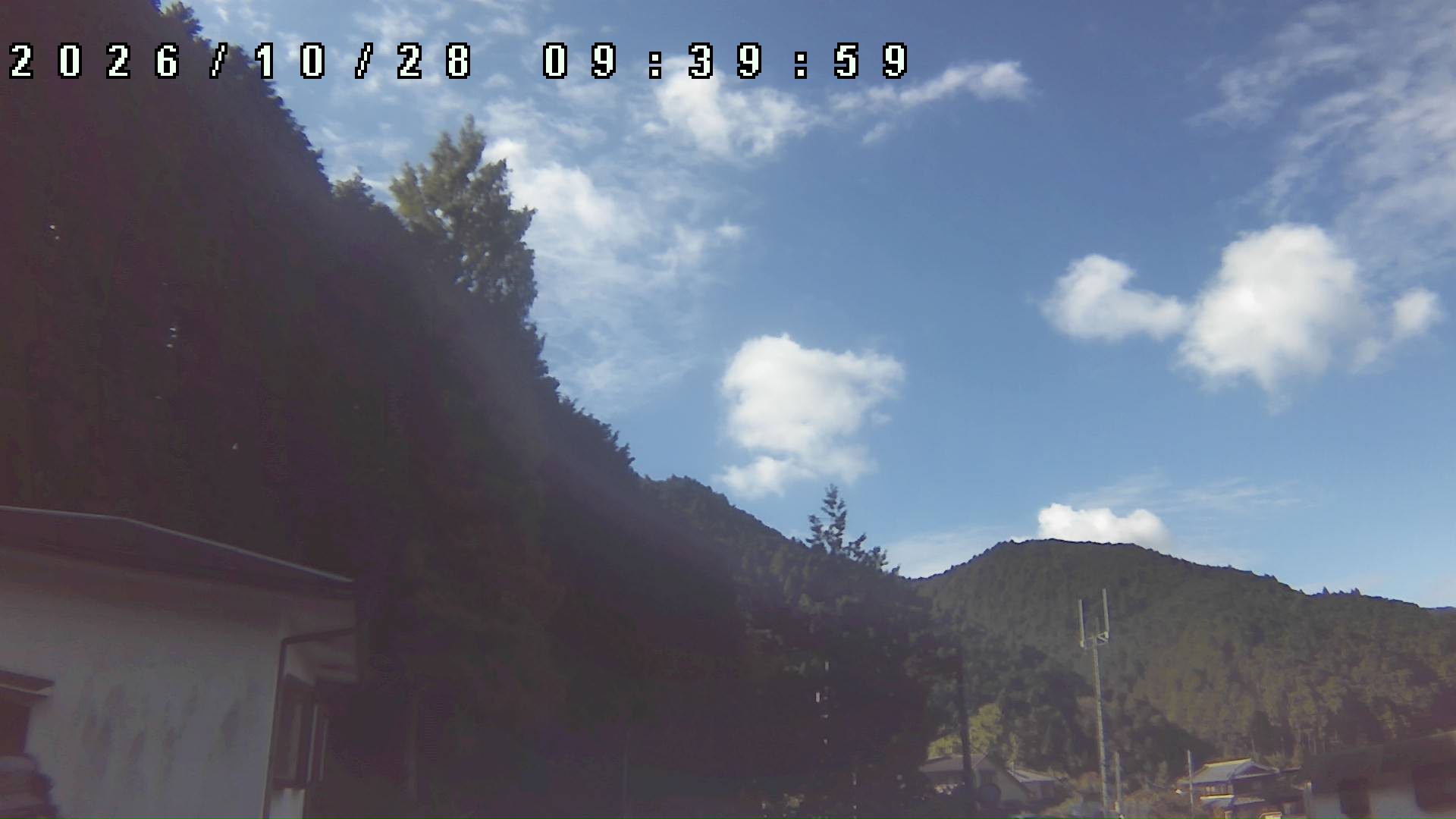 2026年10月28日 09:40ごろの金剛山登山口周辺の空