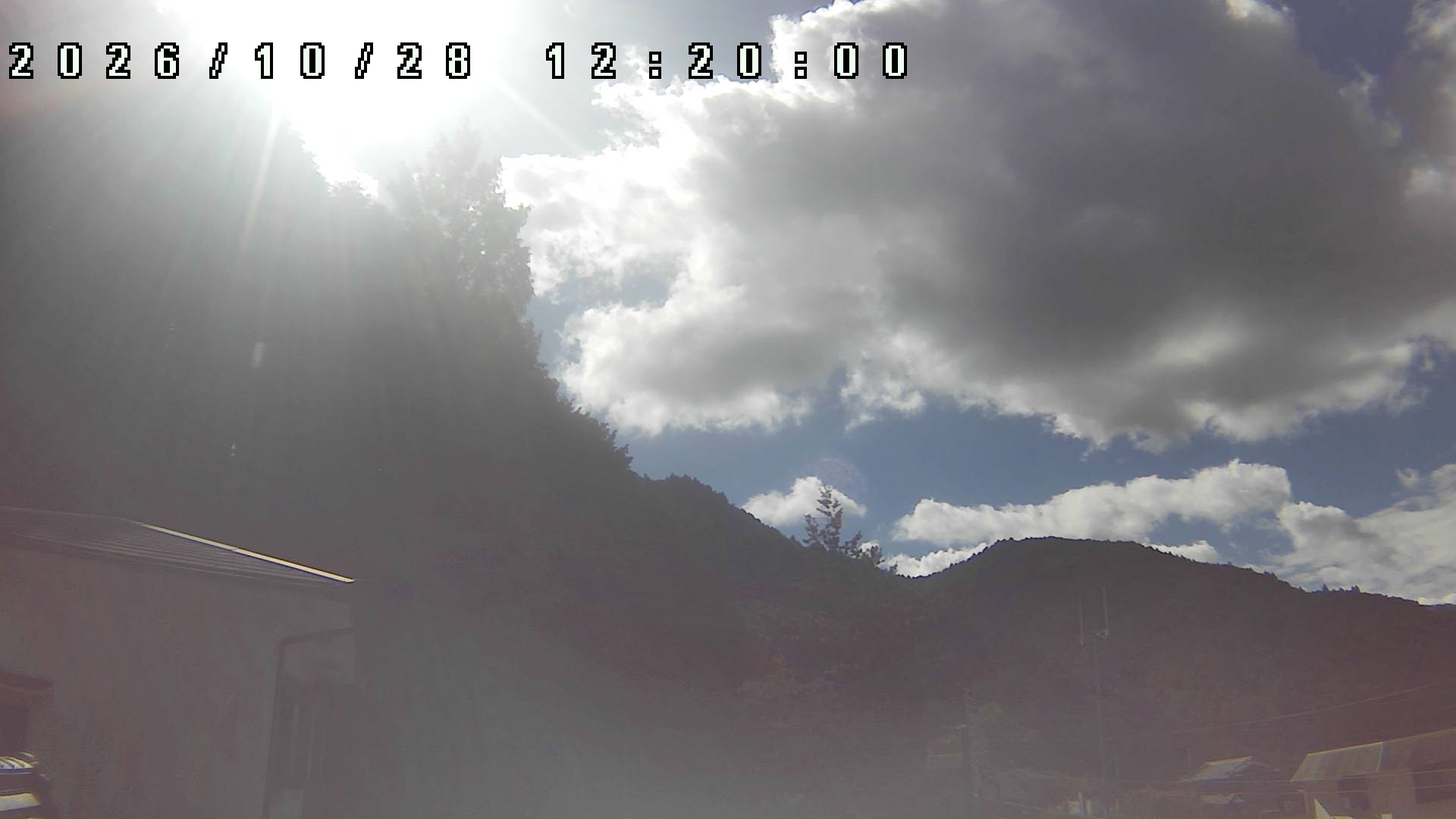 2026年10月28日 12:20ごろの金剛山登山口周辺の空