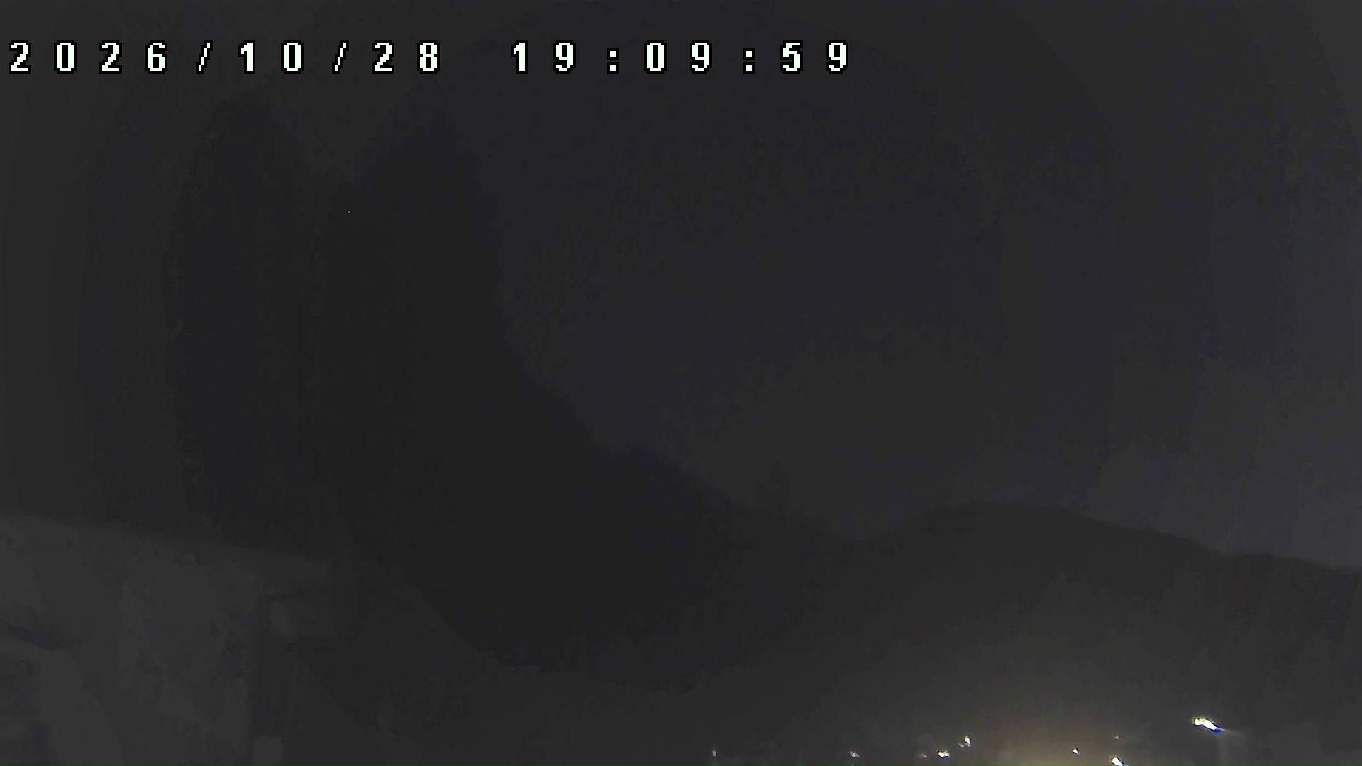 2026年10月28日 19:10ごろの金剛山登山口周辺の空