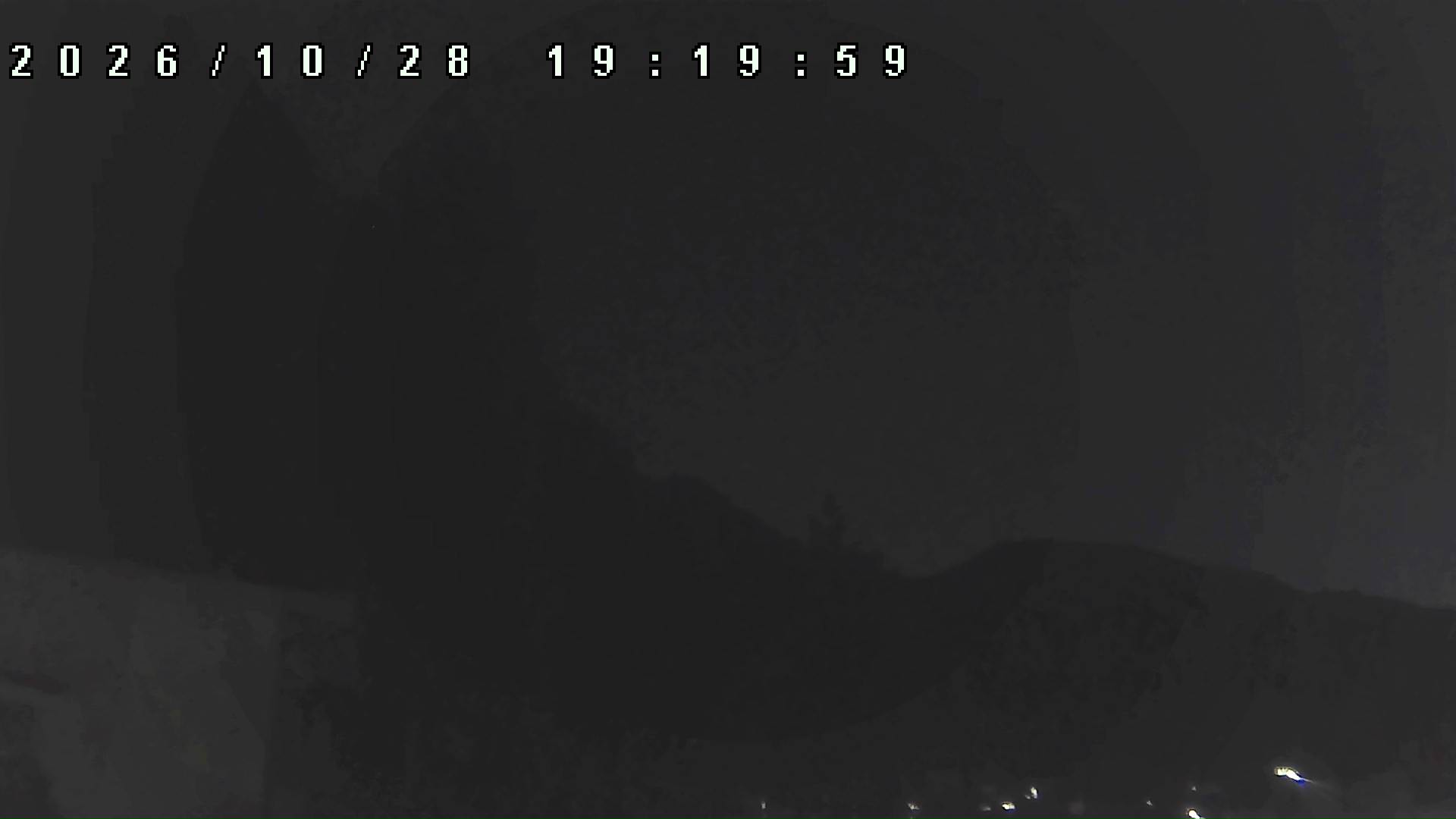 2026年10月28日 19:20ごろの金剛山登山口周辺の空