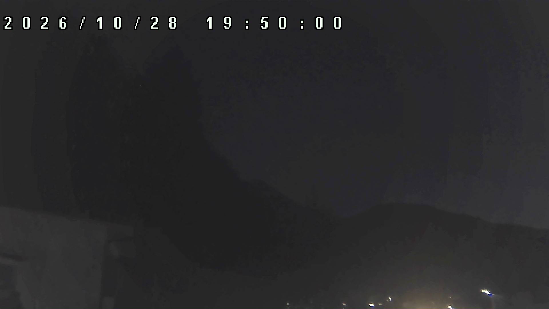 2026年10月28日 19:50ごろの金剛山登山口周辺の空