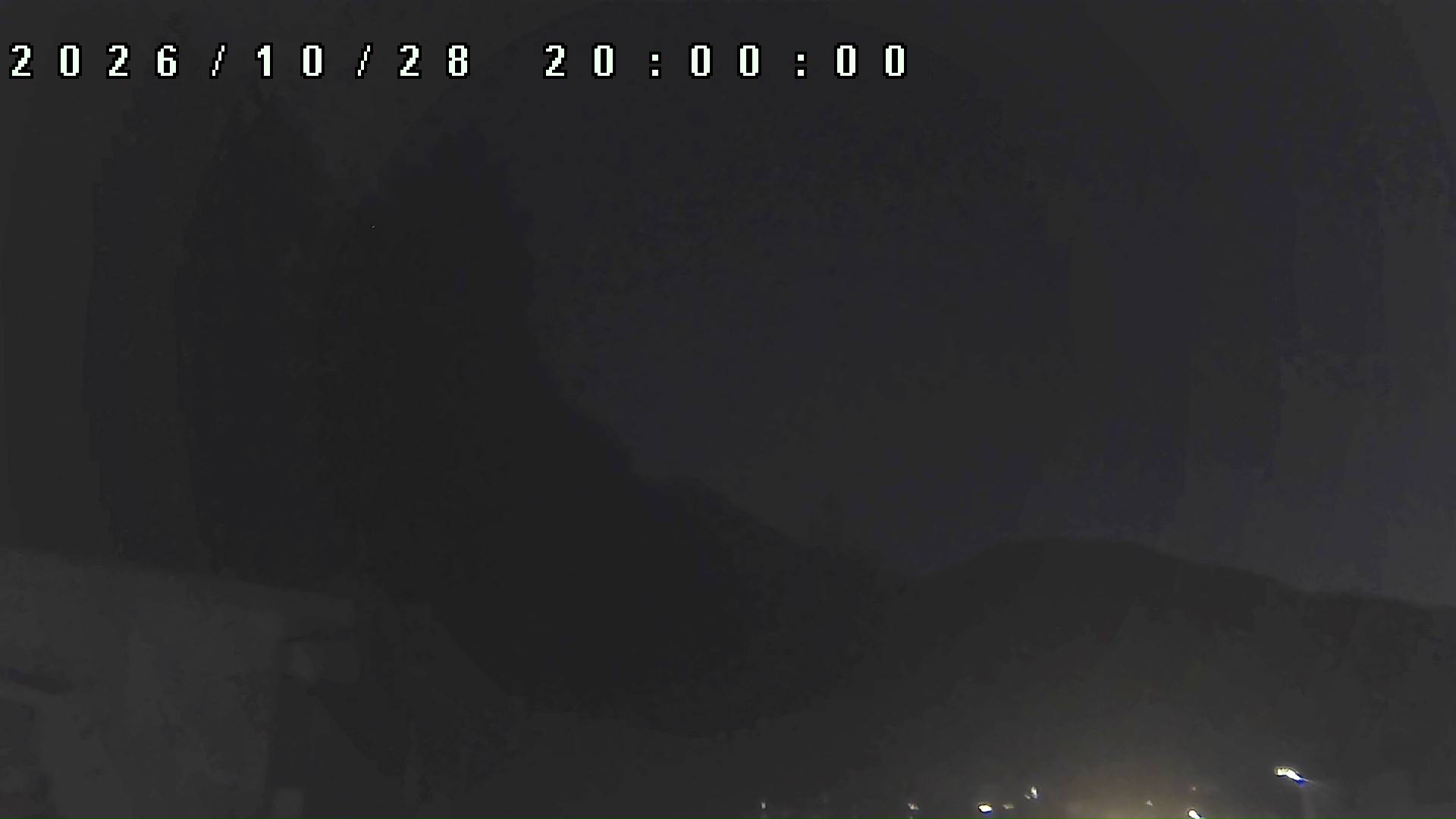2026年10月28日 20:00ごろの金剛山登山口周辺の空