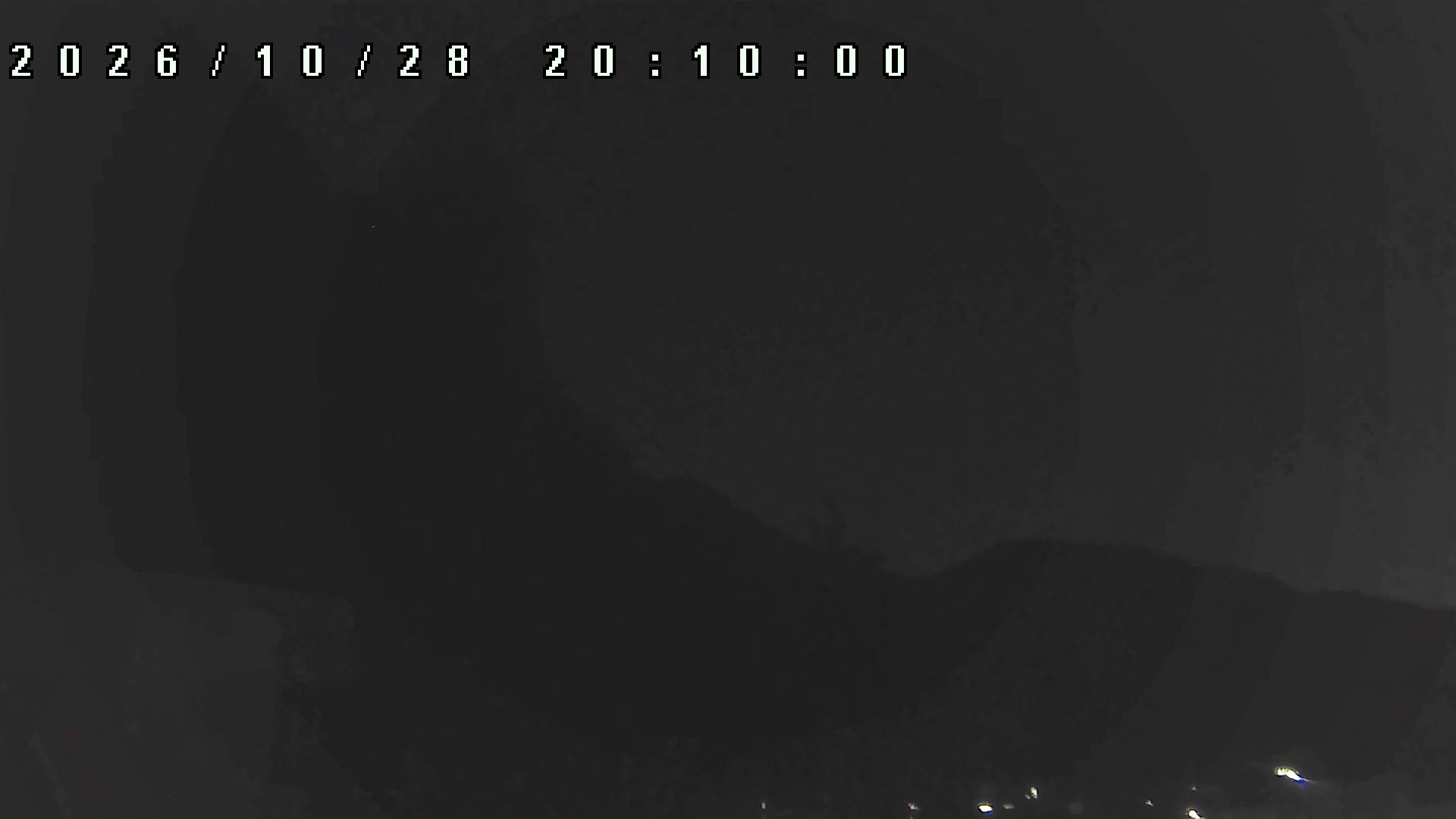 2026年10月28日 20:10ごろの金剛山登山口周辺の空