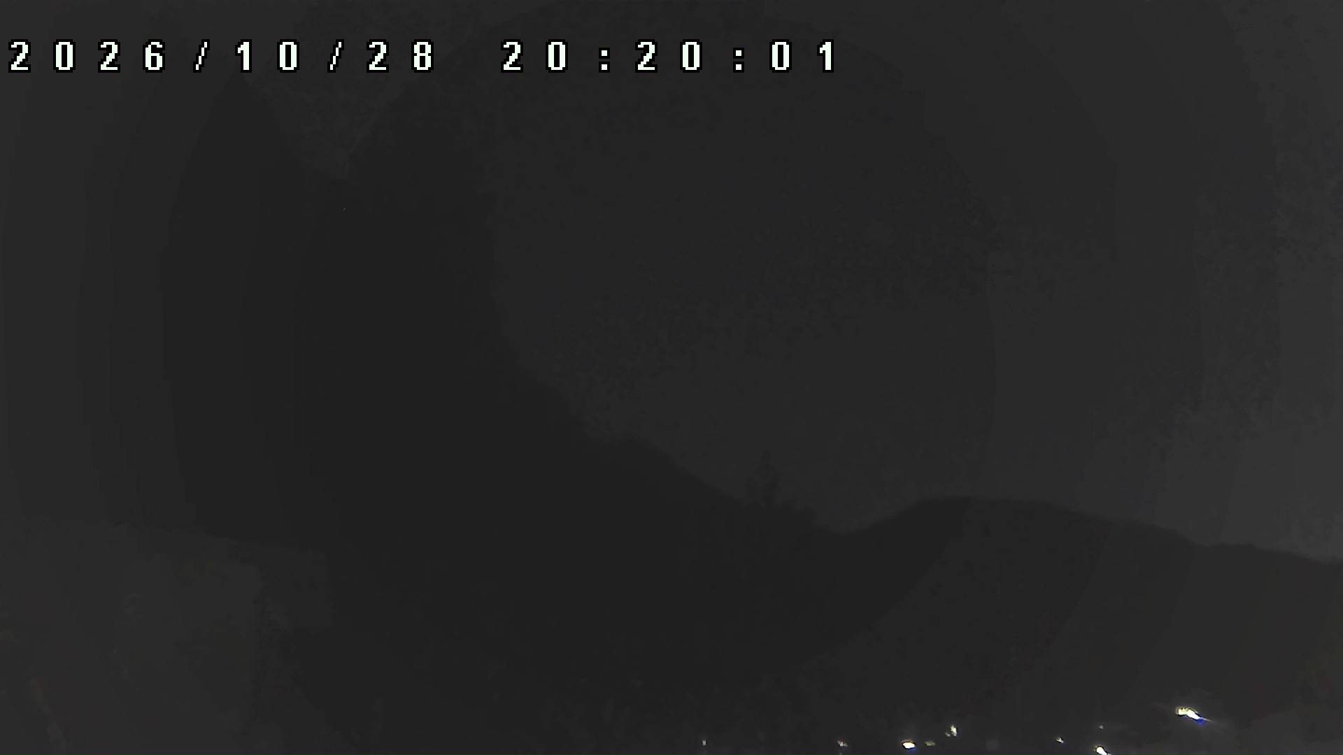 2026年10月28日 20:20ごろの金剛山登山口周辺の空