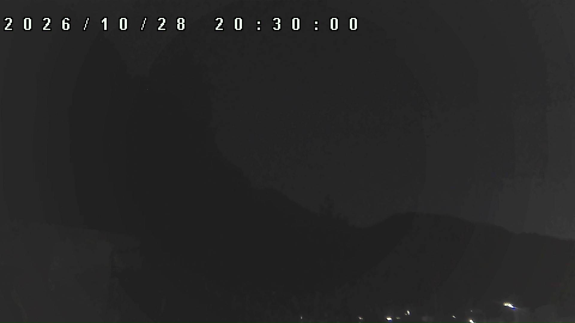 2026年10月28日 20:30ごろの金剛山登山口周辺の空