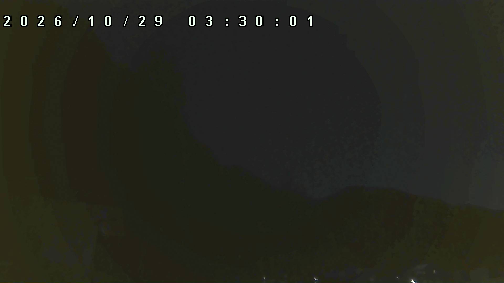 2026年10月29日 03:30ごろの金剛山登山口周辺の空